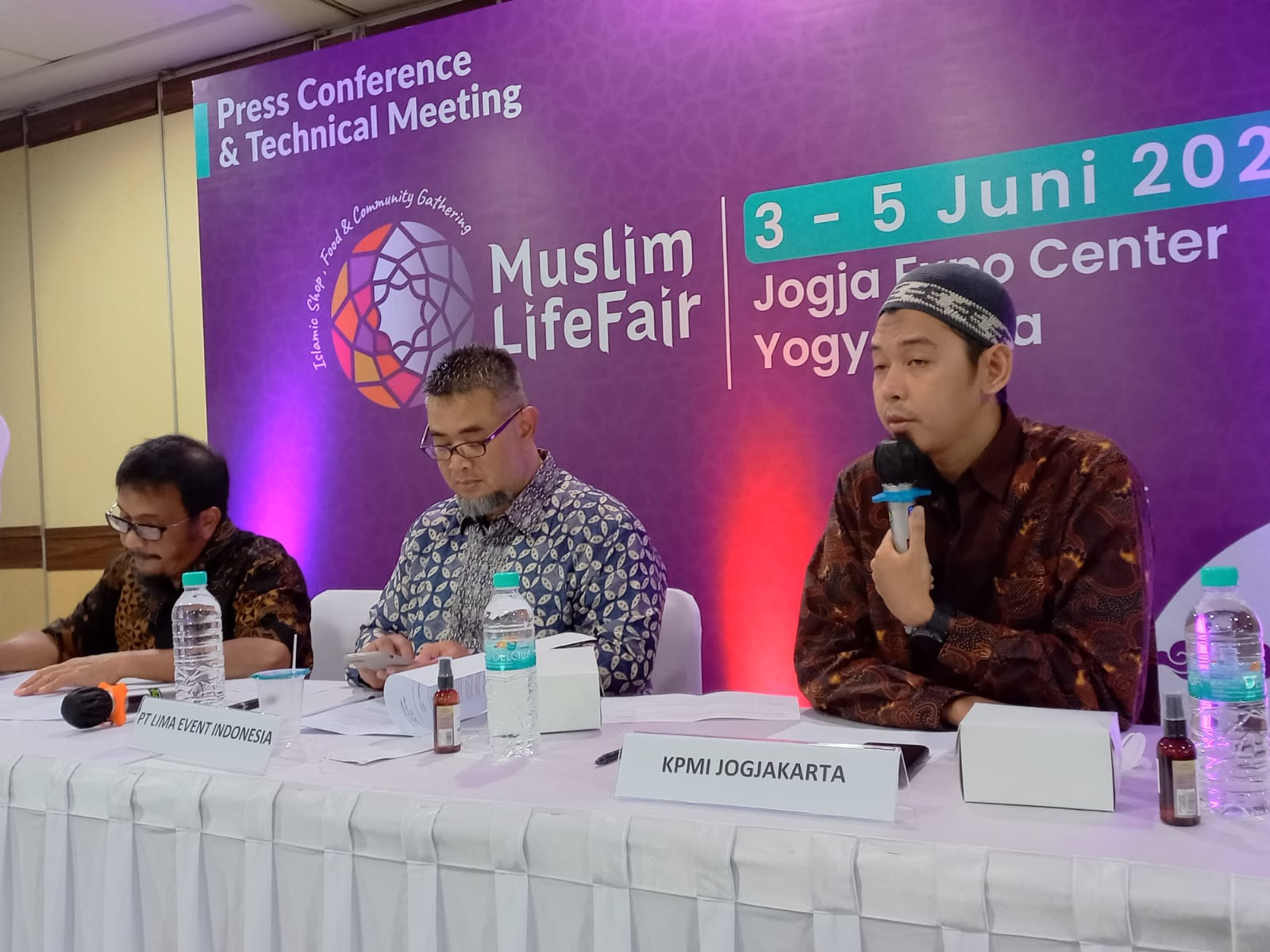 Konferensi pers Indonesia Muslim LifeFair di Yogyakarta. 