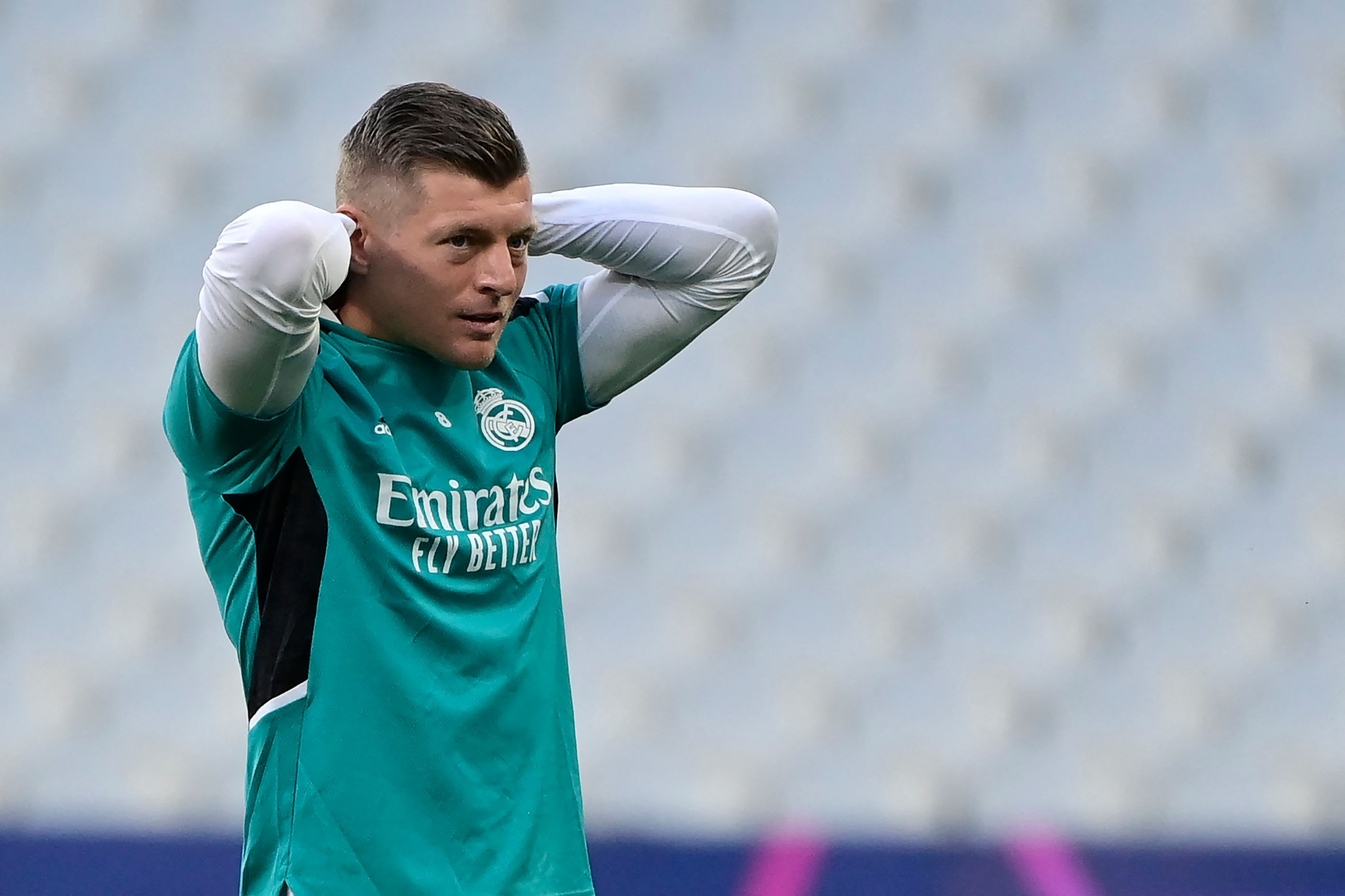 Gelandang Real Madrid Toni Kroos