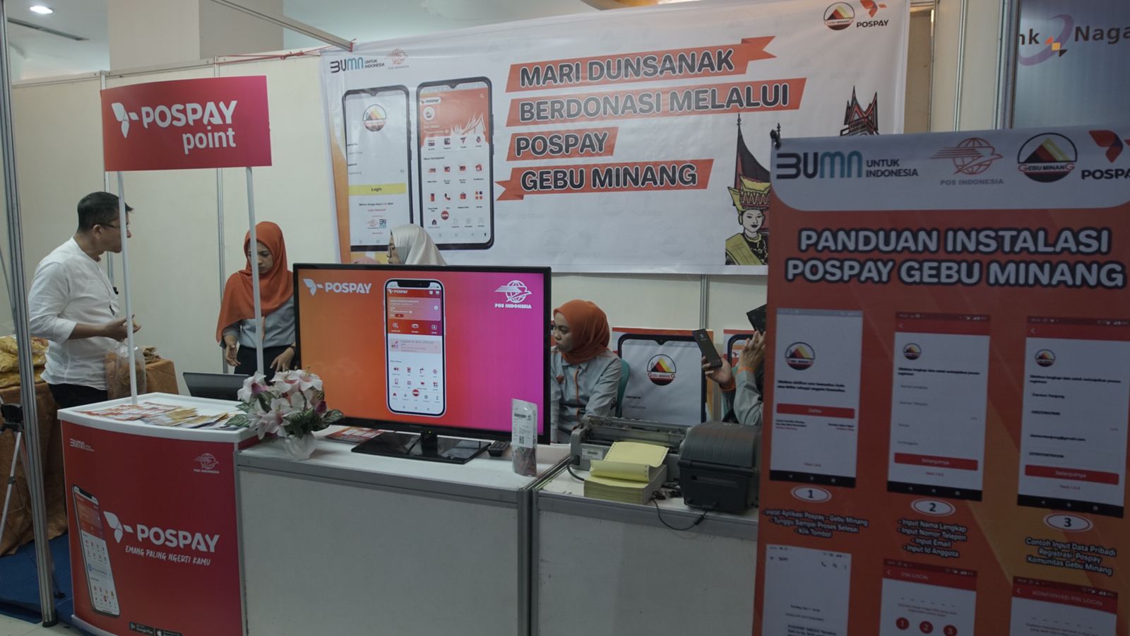 PT Pos Indonesia menjalin kerjasama dengan Gebu Minang meluncurkan Gebu Minang Pospay, Rabu (25/5) 