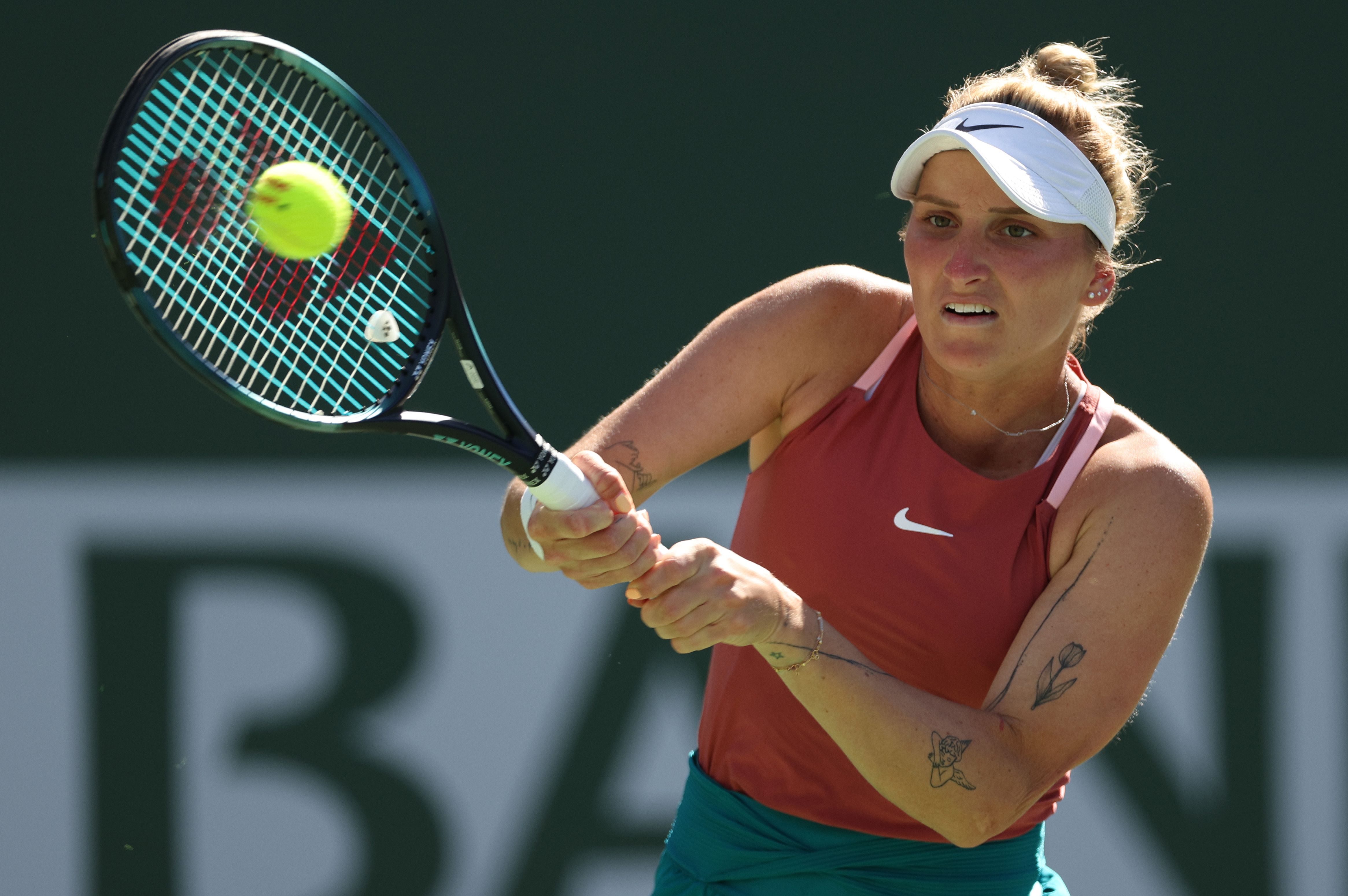 Petenis Rep Ceko Marketa Vondrousova