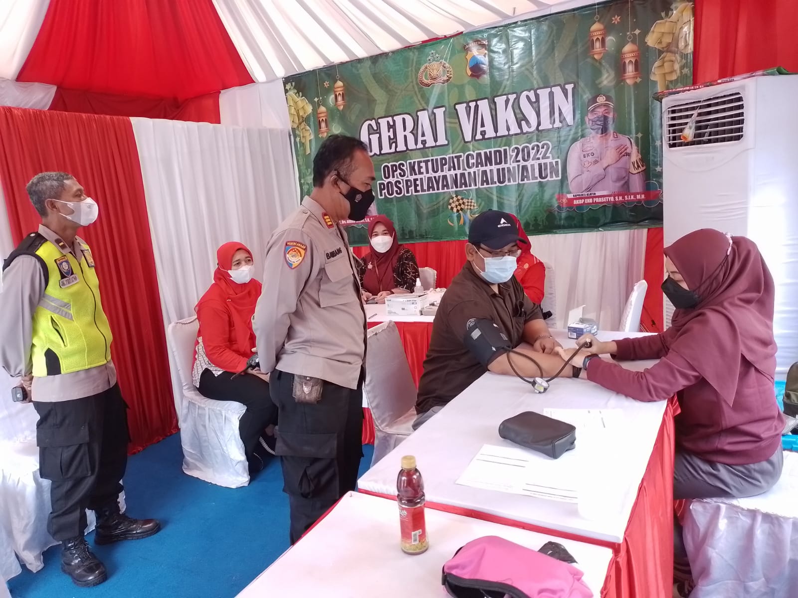 Gerai vaksinasi Polres Klaten terus didatangi warga