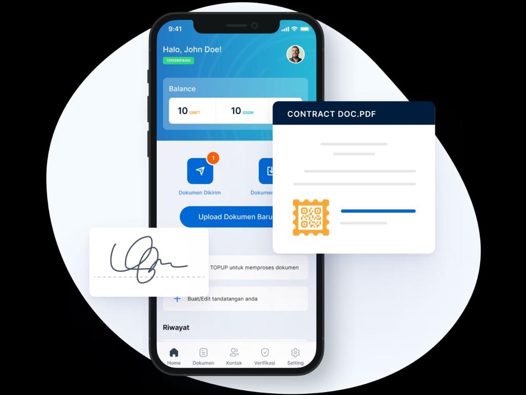 Meterai elektronik atau e-meterai merupakan salah satu jenis meterai yang dibuat dengan menggunakan format elektronik.