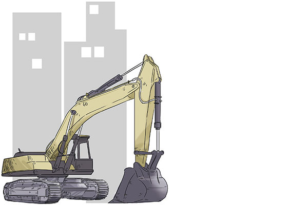 Ilustrasi alat berat