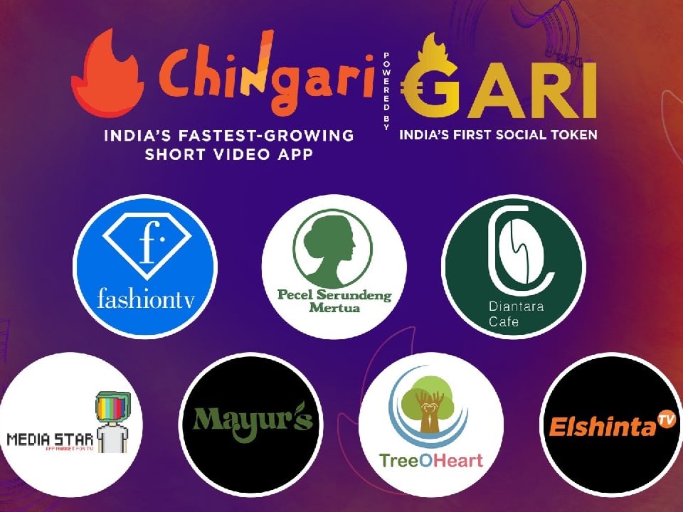 Chingari memungkinkan pembuat konten untuk membuat video dan memonetisasi kontennya melalui token $GARI di aplikasi.