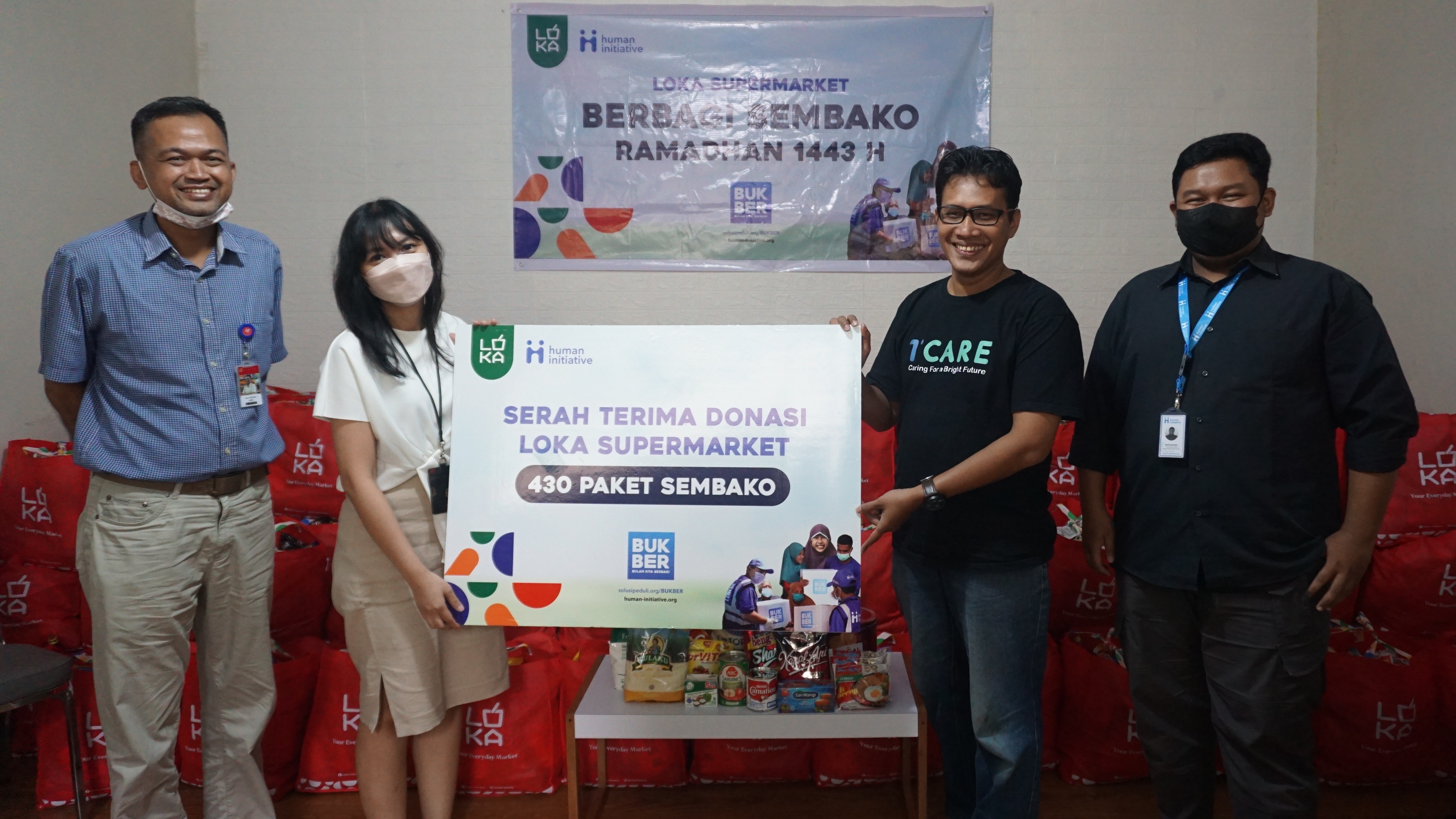 MahaDasha melalui brand supermarket yang dikelolanya, Loka Supermarket, kembali menggelar Program Berbagi Sembako.