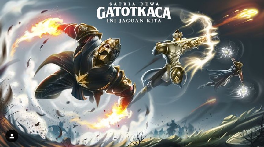 Poster fanart Satria Dewa: Gatotkaca