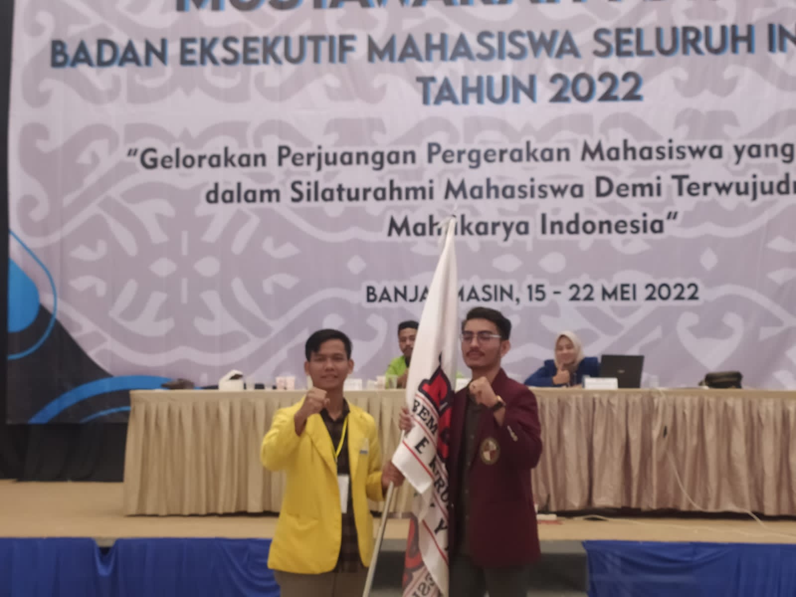 Munas BEM SI digelar di Universitas Islam Kalimantan Muhammad Arsyad Al-Banjari, Banjarmasin, Kalimatan Selatan sejak 15 - 22 Mei 2022.