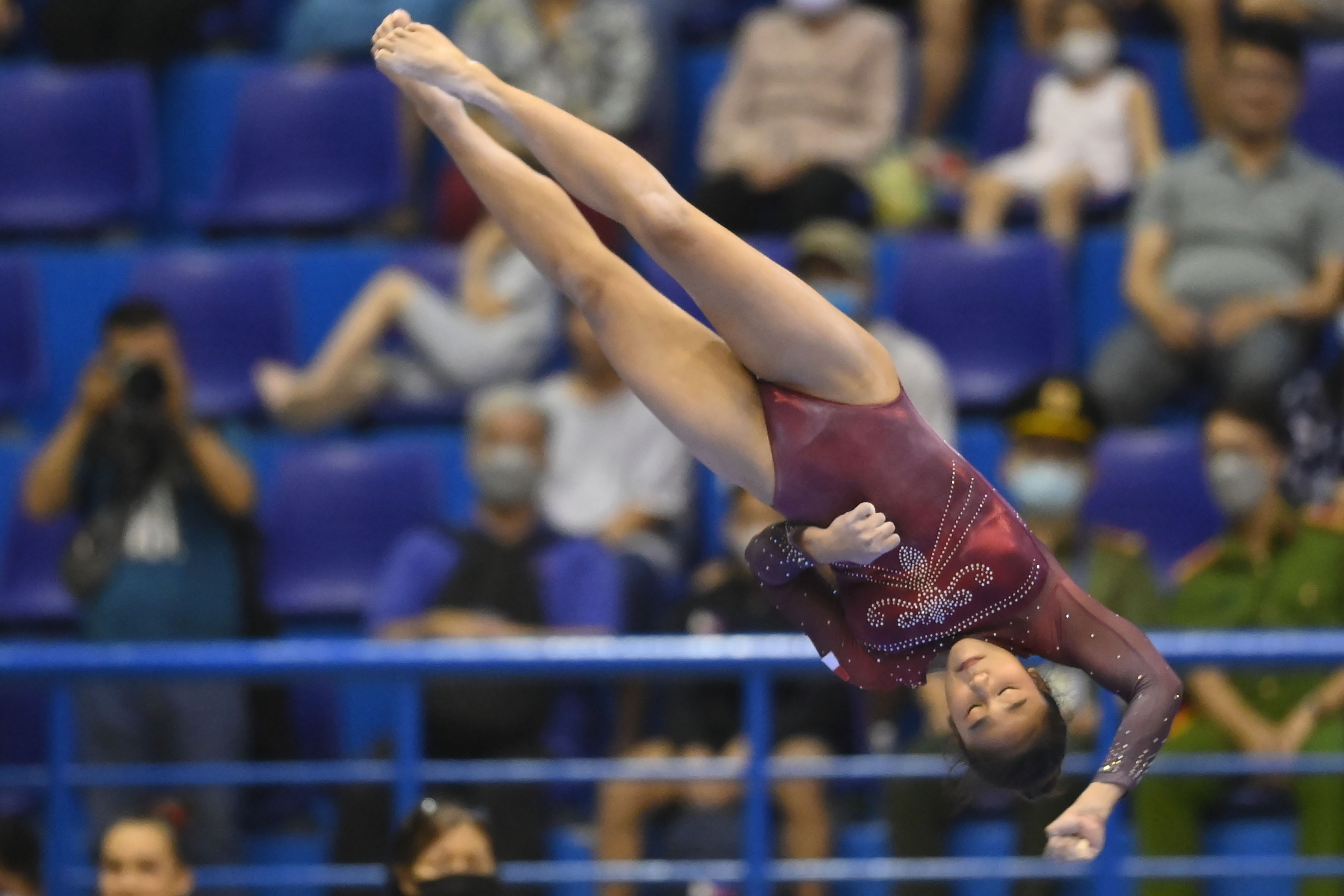 Pesenam Rifda Irfanaluthfi saat tampil di SEA Games Vietnam