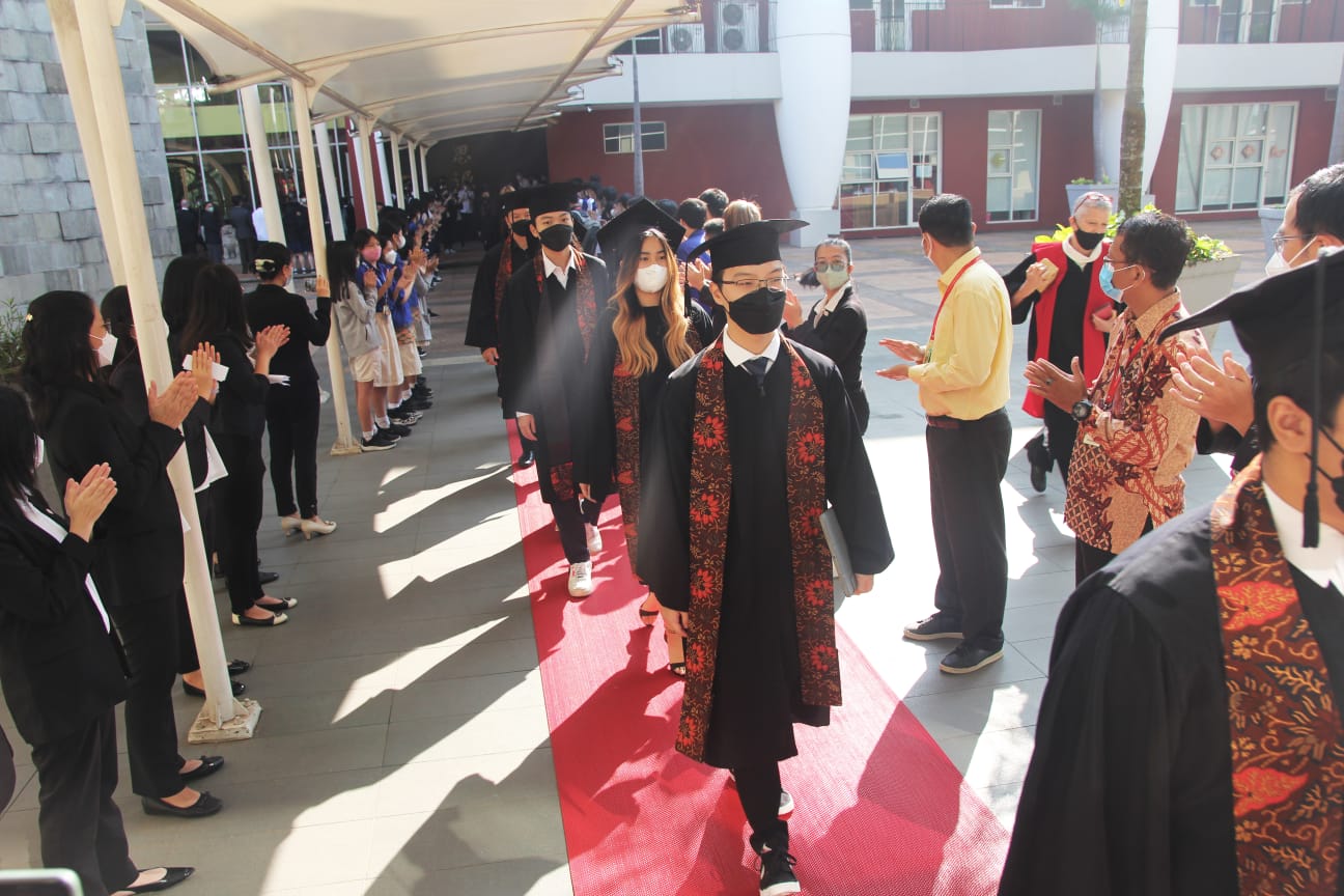 Acara wisuda Sinarmas World Academy (SWA) di BSD City. Kota Tengerang. 