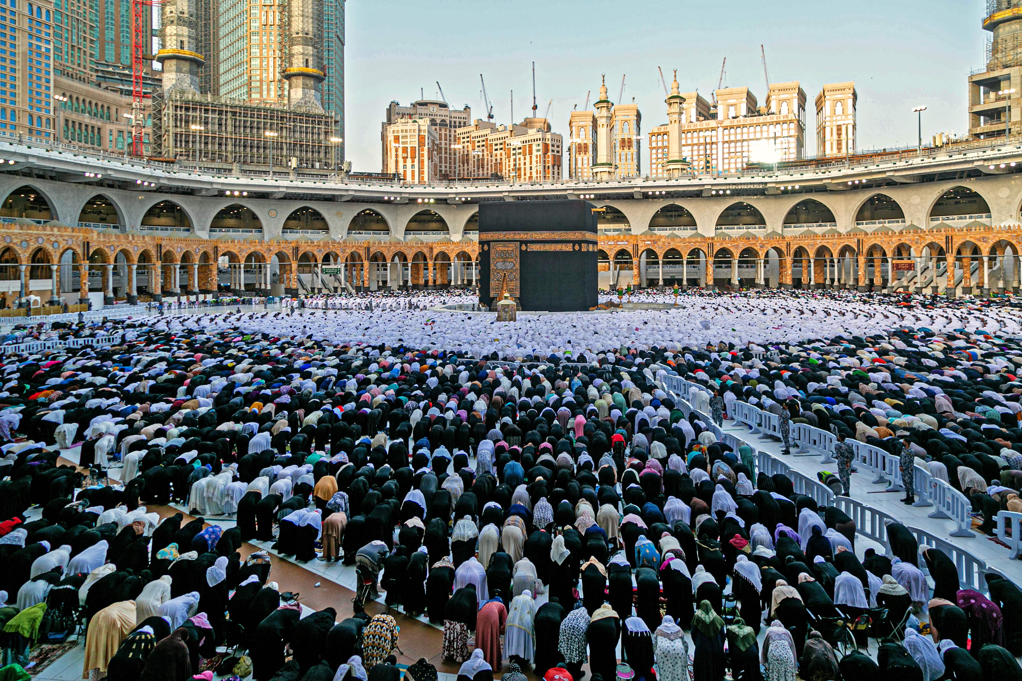Ka'bah di komplek masjidil haram, Kota Mekah, Arab Saudi.