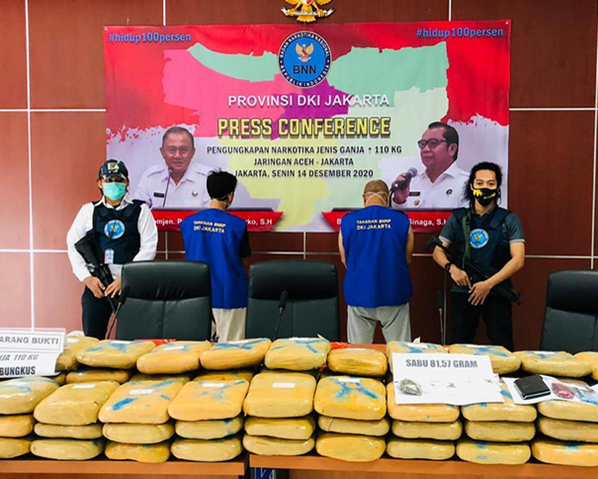 Ilustrasi petugas BNNP DKI Jakarta mengungkap kasus narkoba dan barang buktinya