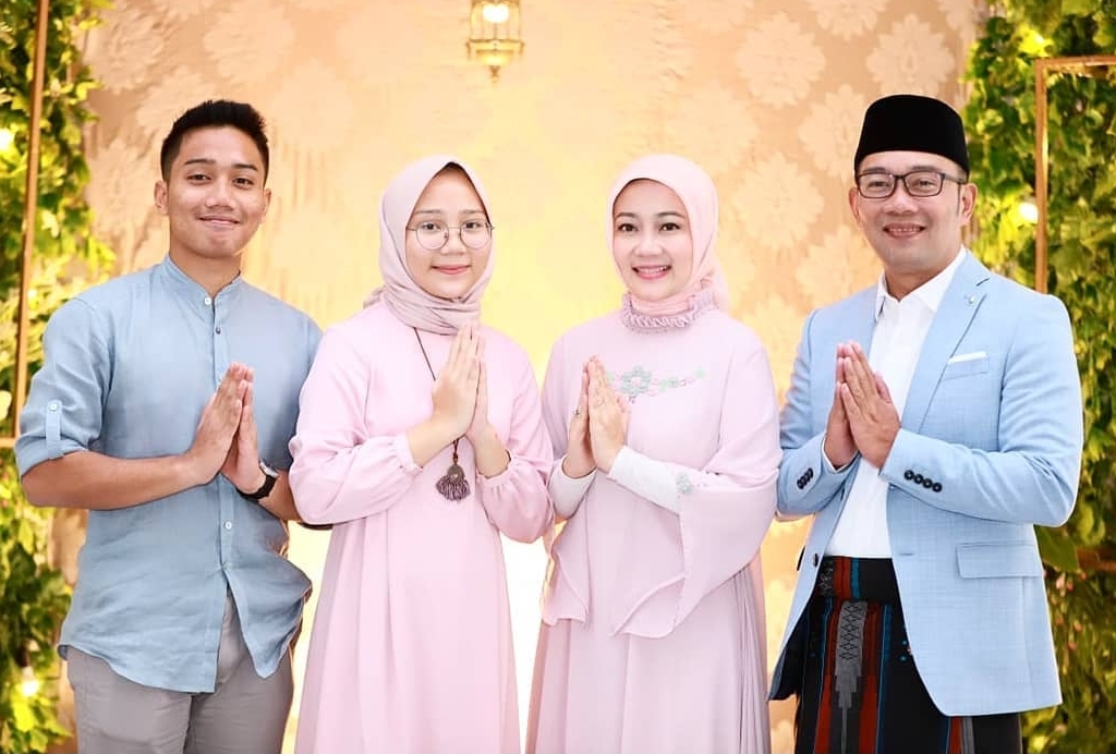 Potret Ridwal Kamil dan keluarganya pada 2019 lalu.