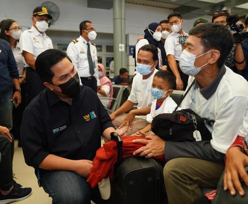 Menteri BUMN Erick Thohir, Kamis (1/5)