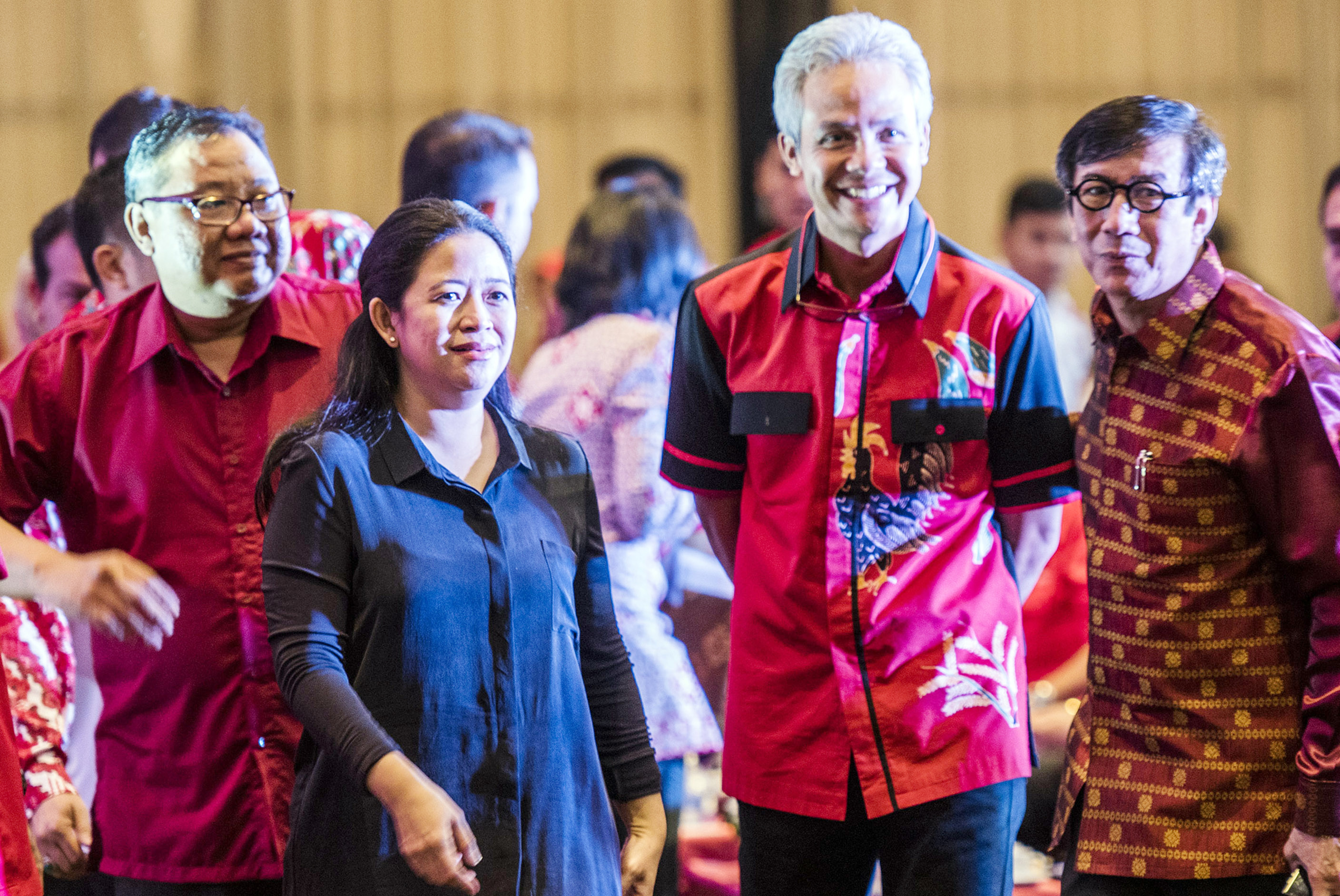 Puan Mahari dan Ganjar Pranowo saat menghadiri daalm suatu acara pada 2016 lalu.