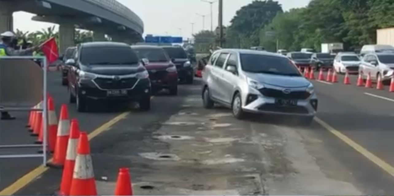 Sistem one way saat arus balik Lebaran 2022