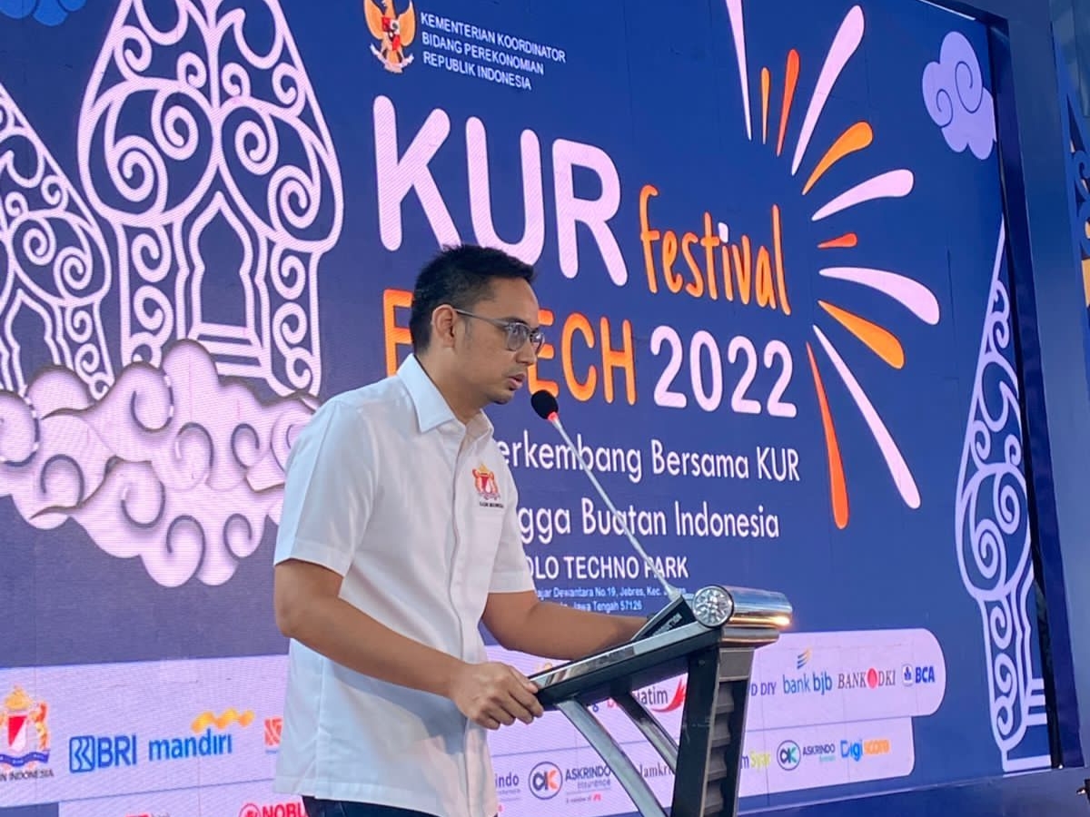 Hingga 9 Mei 2022, penyaluran KUR nasional sudah mencapai 33,68% atau Rp125,67 triliun dari target 2022.