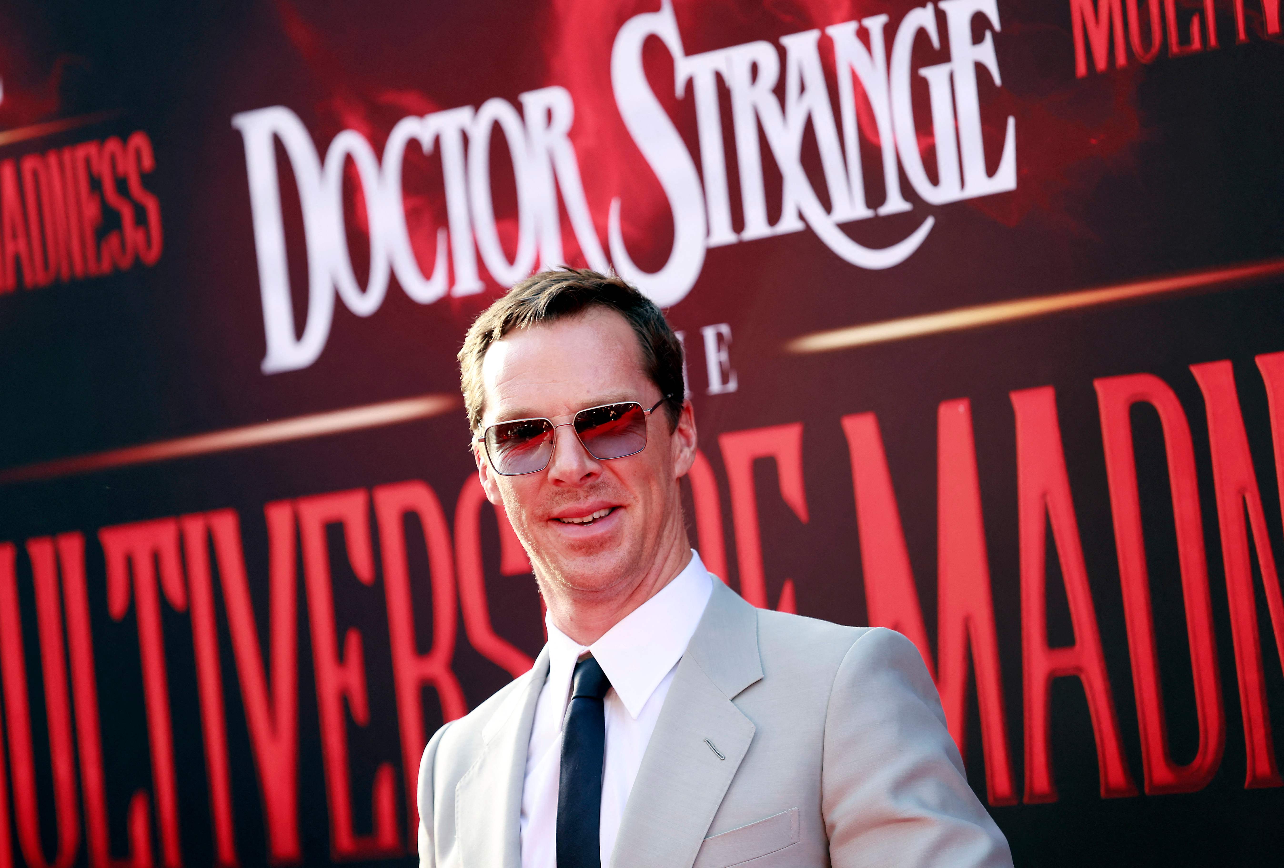 Aktor Benedict Cumberbatch menghadiri pemutaran perdana Doctor Strange in the Multiverse of Madness di Los Angeles, California.