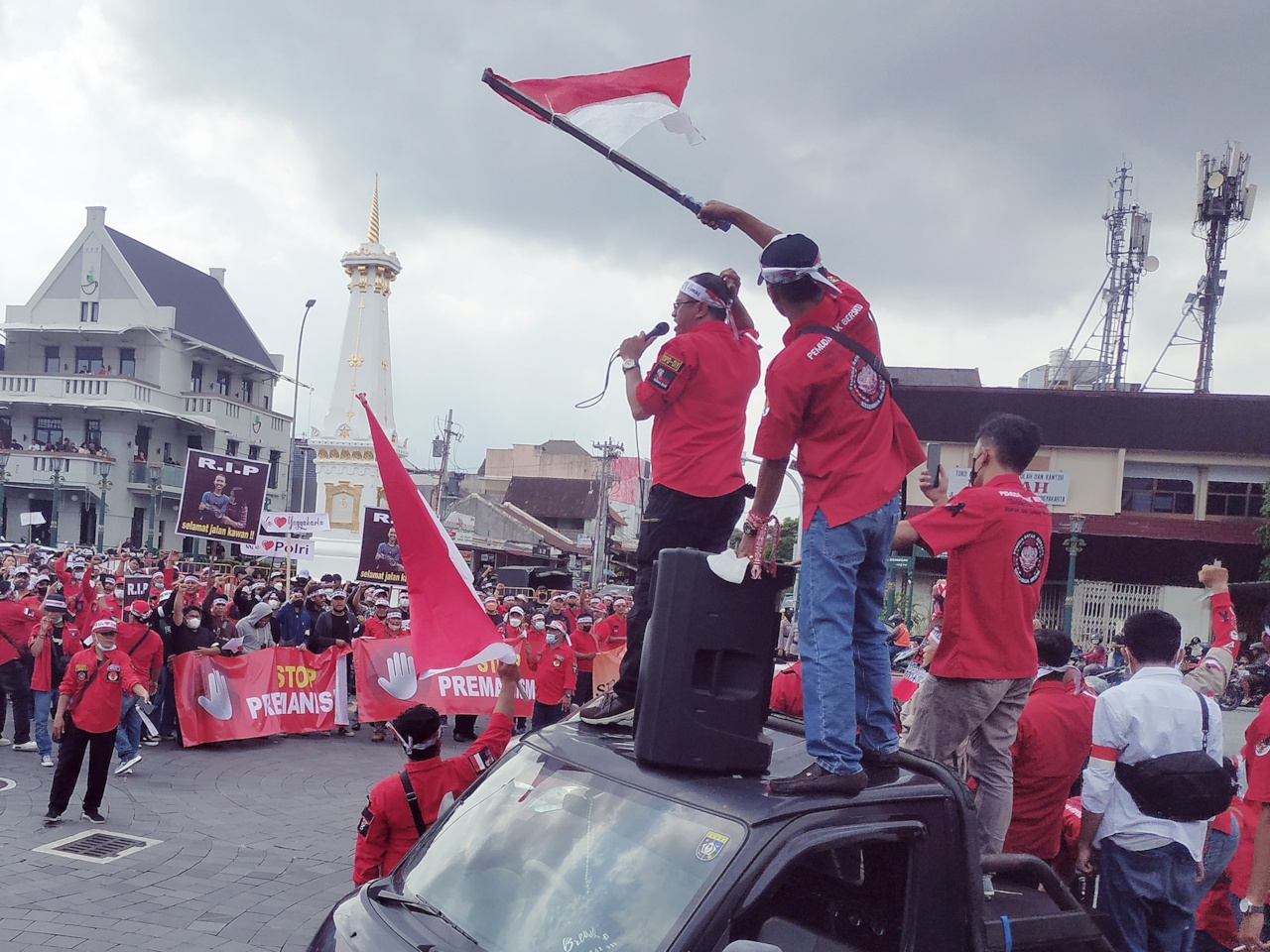 Warga Batak di Yogyakarta menggelar aksi keprihatinan terhadap maraknya kejahatan jalanan