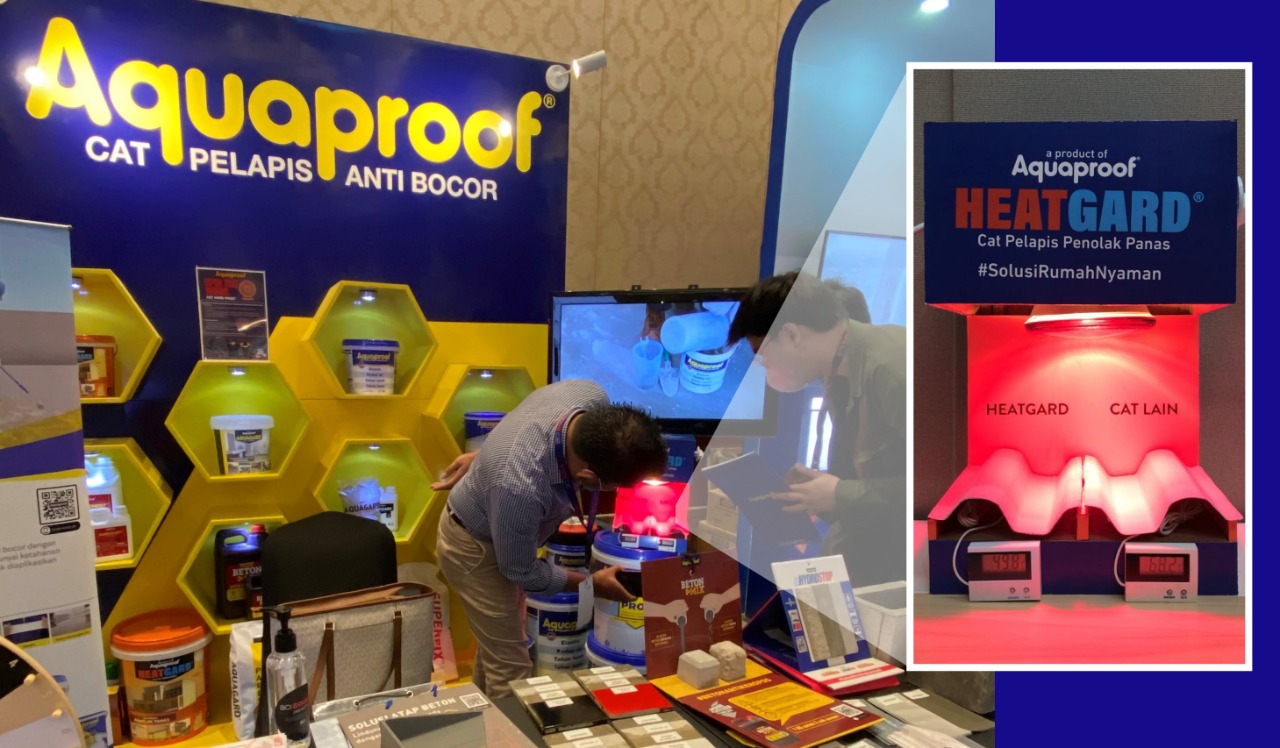 Ilustrasi aplikasi Heatgard dan perbandingan kualitasnya dalam menolak panas