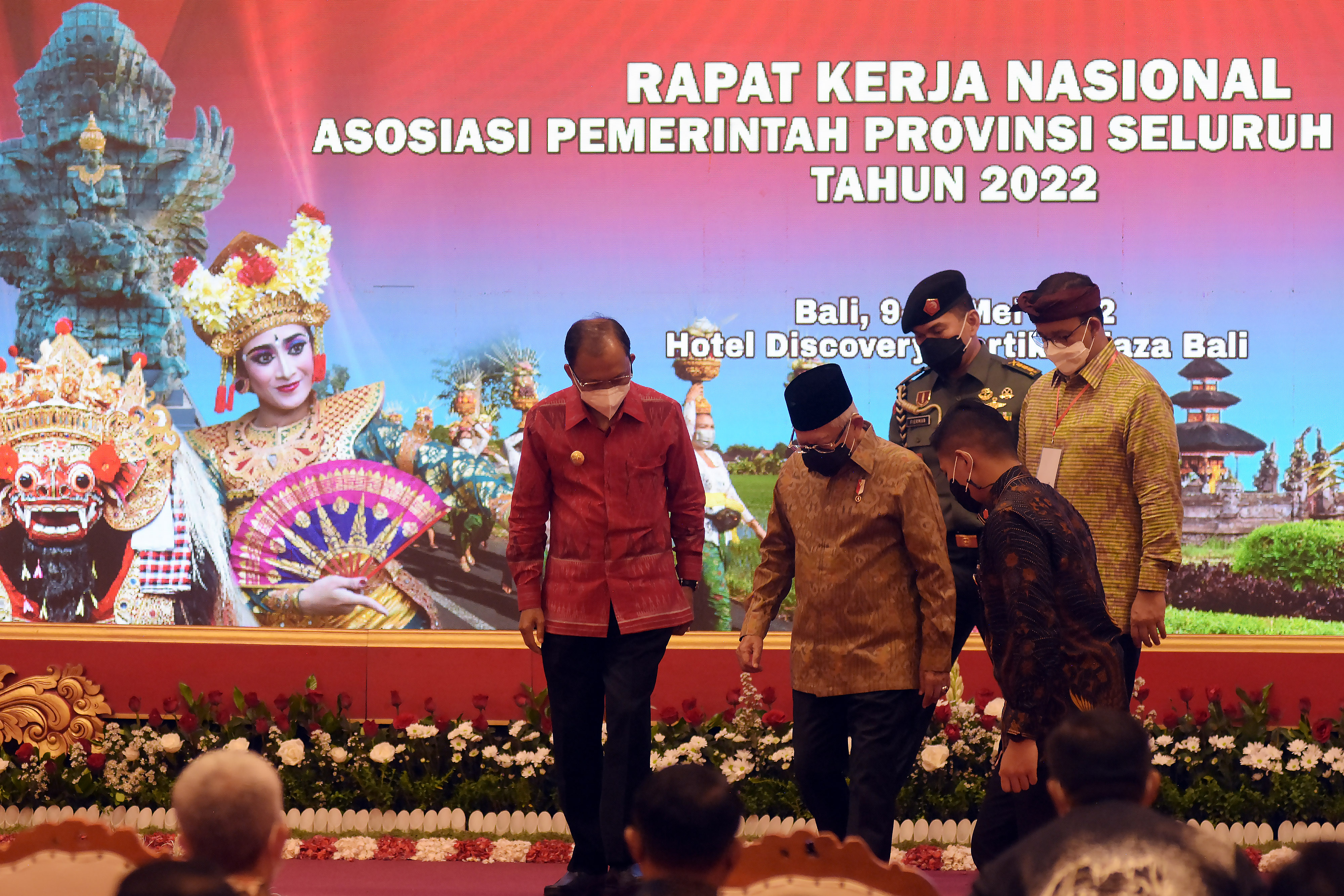 Wakil Presiden Ma'ruf Amin saat menbuka Rakernas Asosiasi Pemerintah Provinsi Sleuruh Indonesia