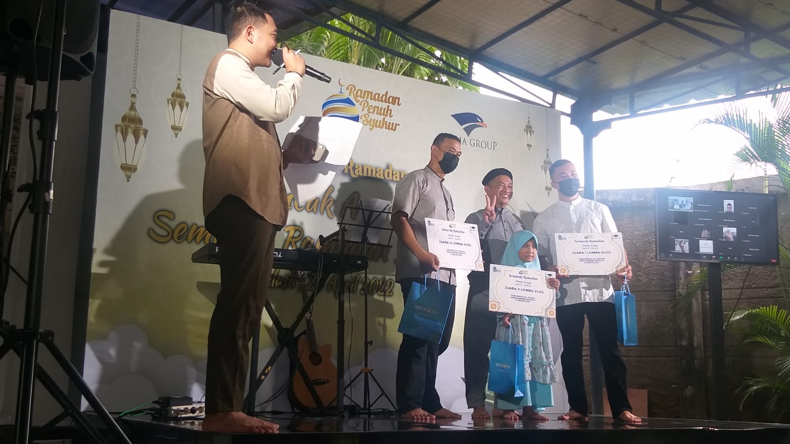 Pengumuman juara lomba vlog.