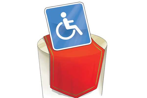 Ilustrasi penyandang disabilitas