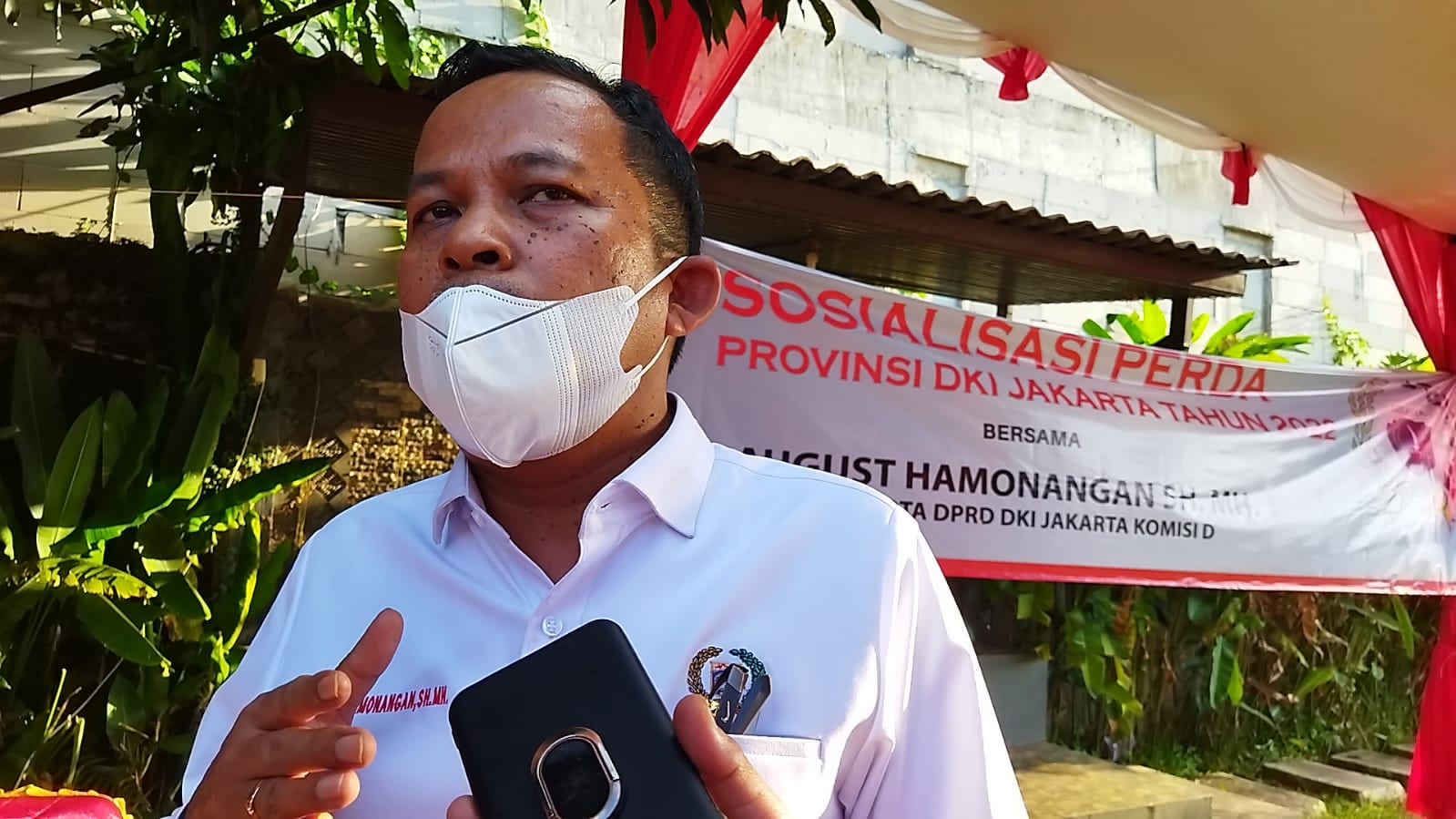 Anggota DPRD DKI Jakarta Komisi D, August Hamonangan 