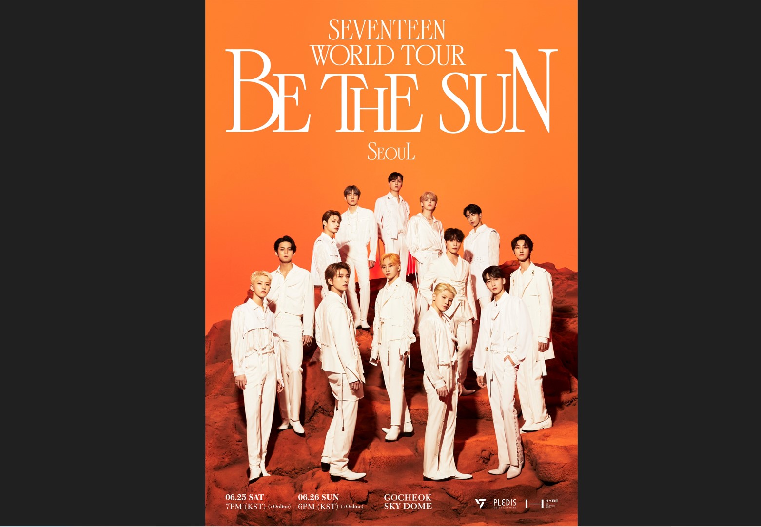 Poster tur dunia SEVENTEEN, Be The Sun