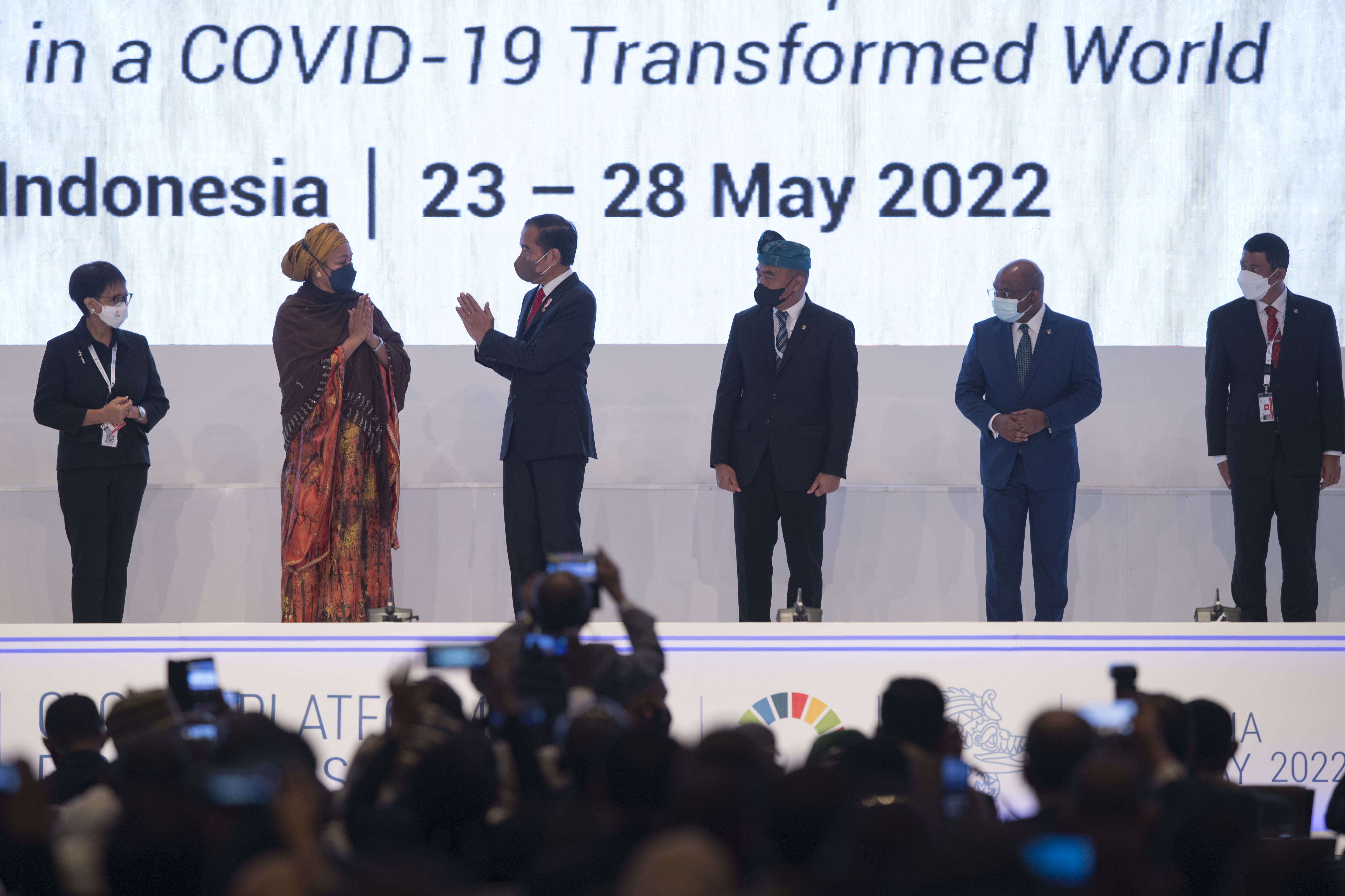 Presiden RI Joko Widodo membuka GPDRR 2022 di Bali, Rabu (25/5).