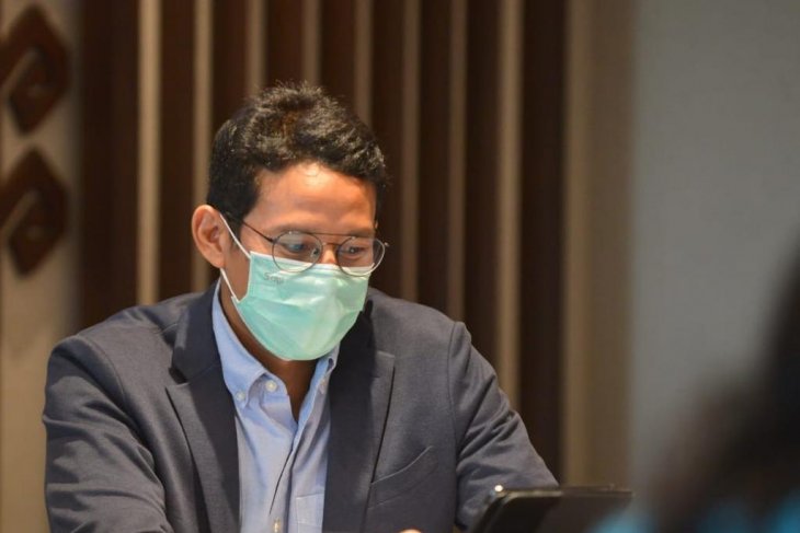 Menteri Pariwisata dan Ekonomi Kreatif (Menparekraf) Sandiaga Salahuddin Uno. 