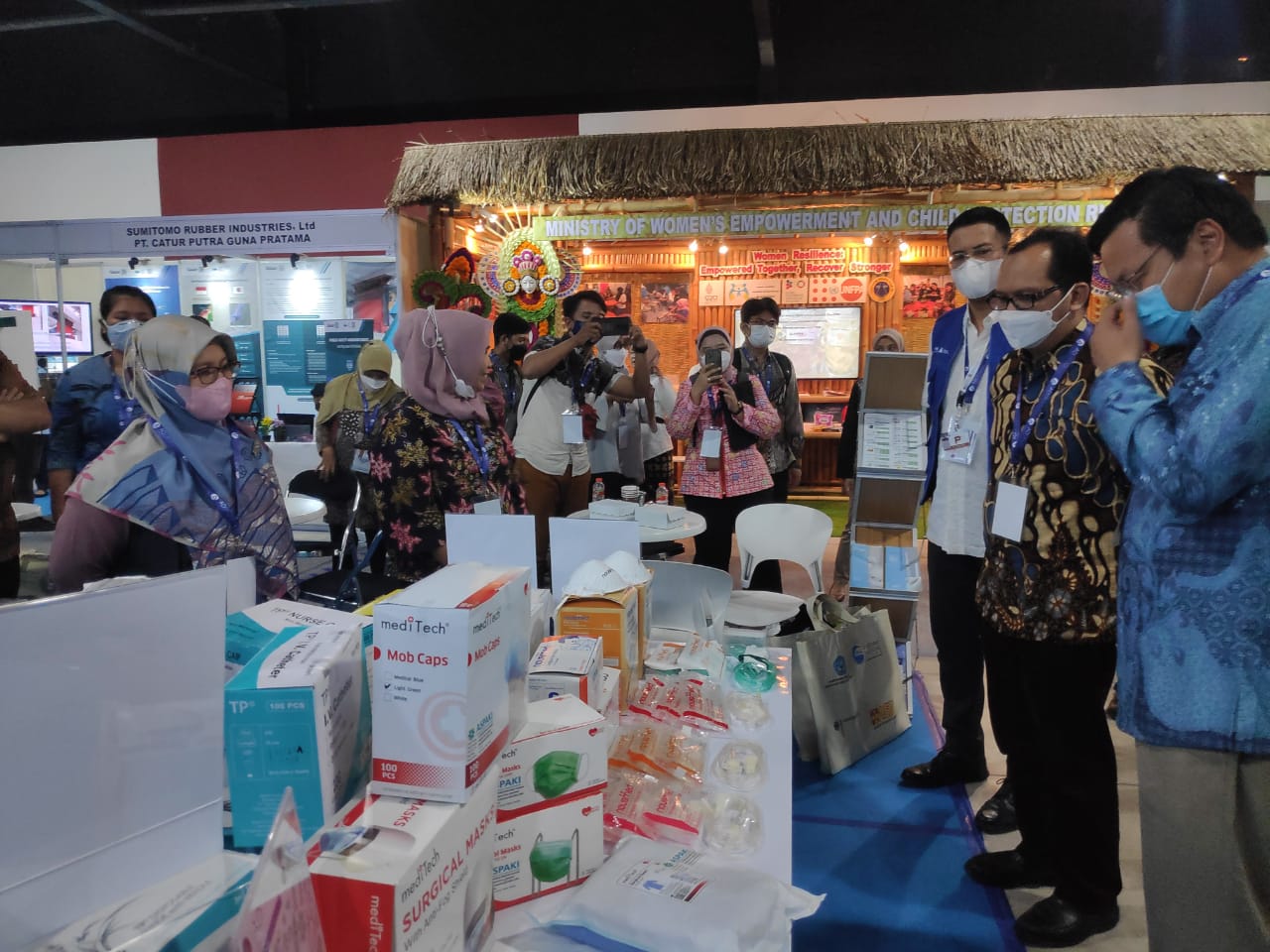 Salah satu stan di Adexco 2022.