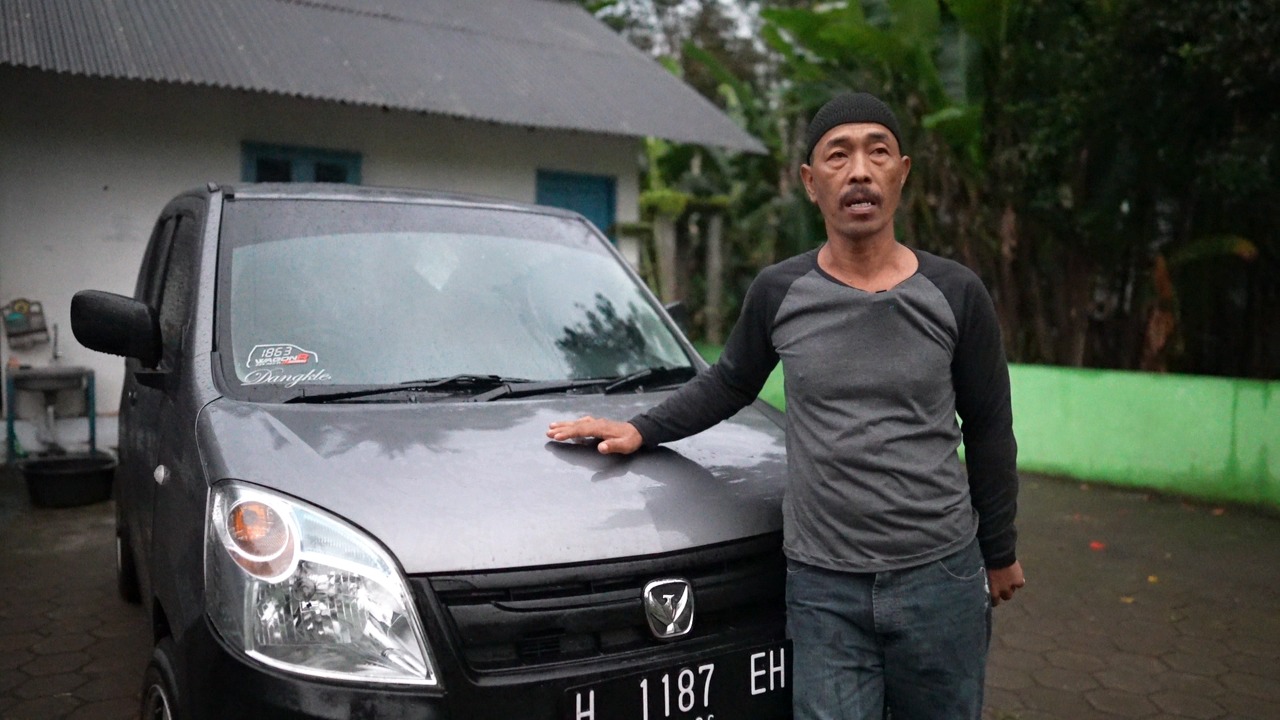 Wagiman, warga Desa Wadas, Bener, Purworejo, Jawa Tengah.