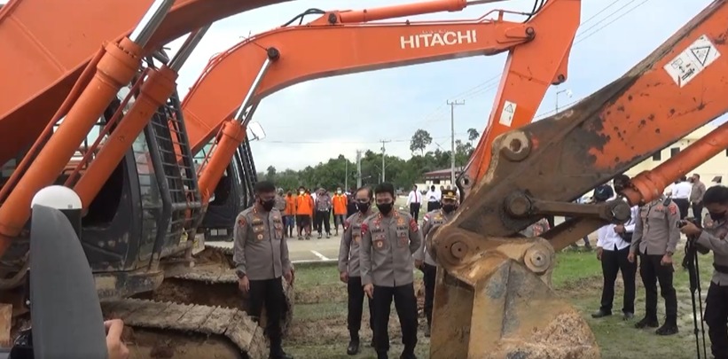 Kapolda Kaltara Sidak Tambang Ilegal di Sekatak.