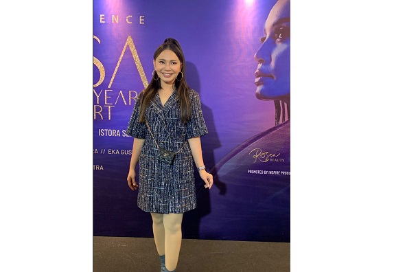 Penyanyi Rossa saat konfrensi pers konser 25 tahunnya yang akan dimulai pada 27 Mei 2022 di Jakarta. 