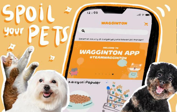 Aplikasi Wagginton untuk memeudahkan urusan hewan peliharaan