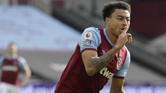 Jesse Lingard saat berseragam West Ham