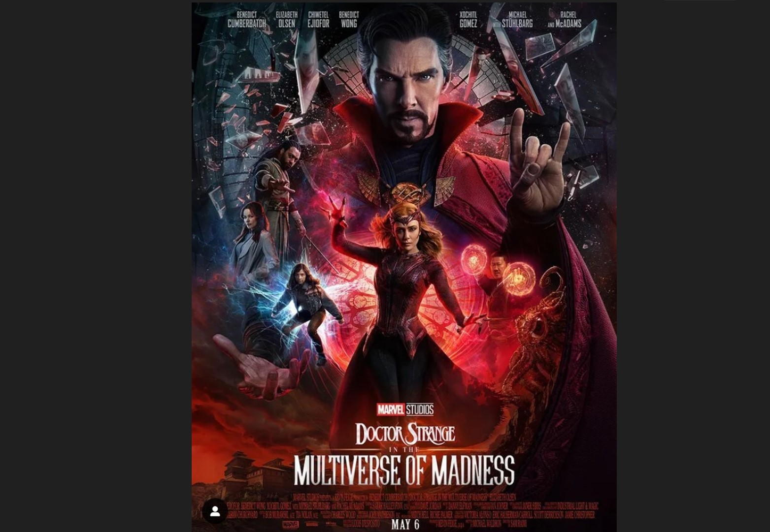 Poster film Doctor Strange in the Multiverse of Madness
