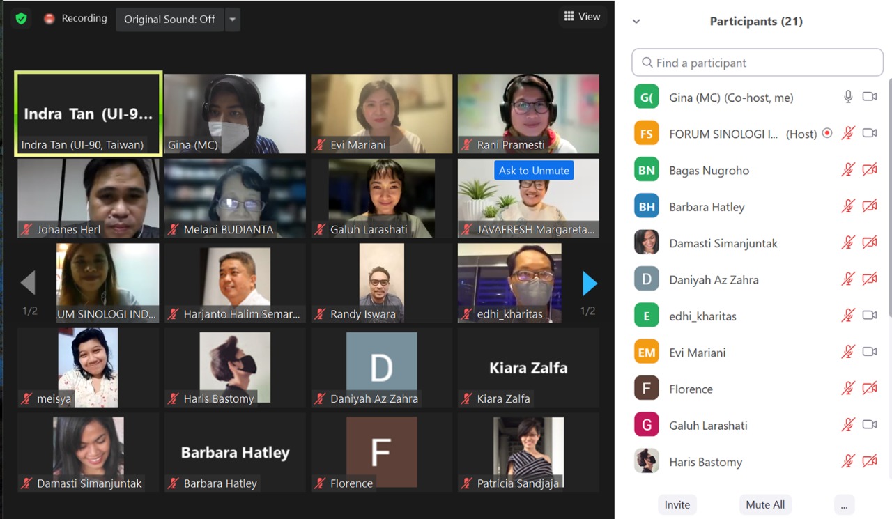 Diskusi Forum Sinologi Inodnesia mengenai etnis Tionghoa