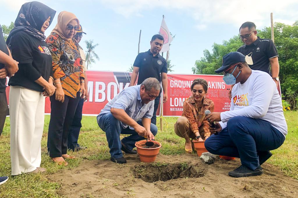 Grounbreaking lapangan sepak bola Lombok FC