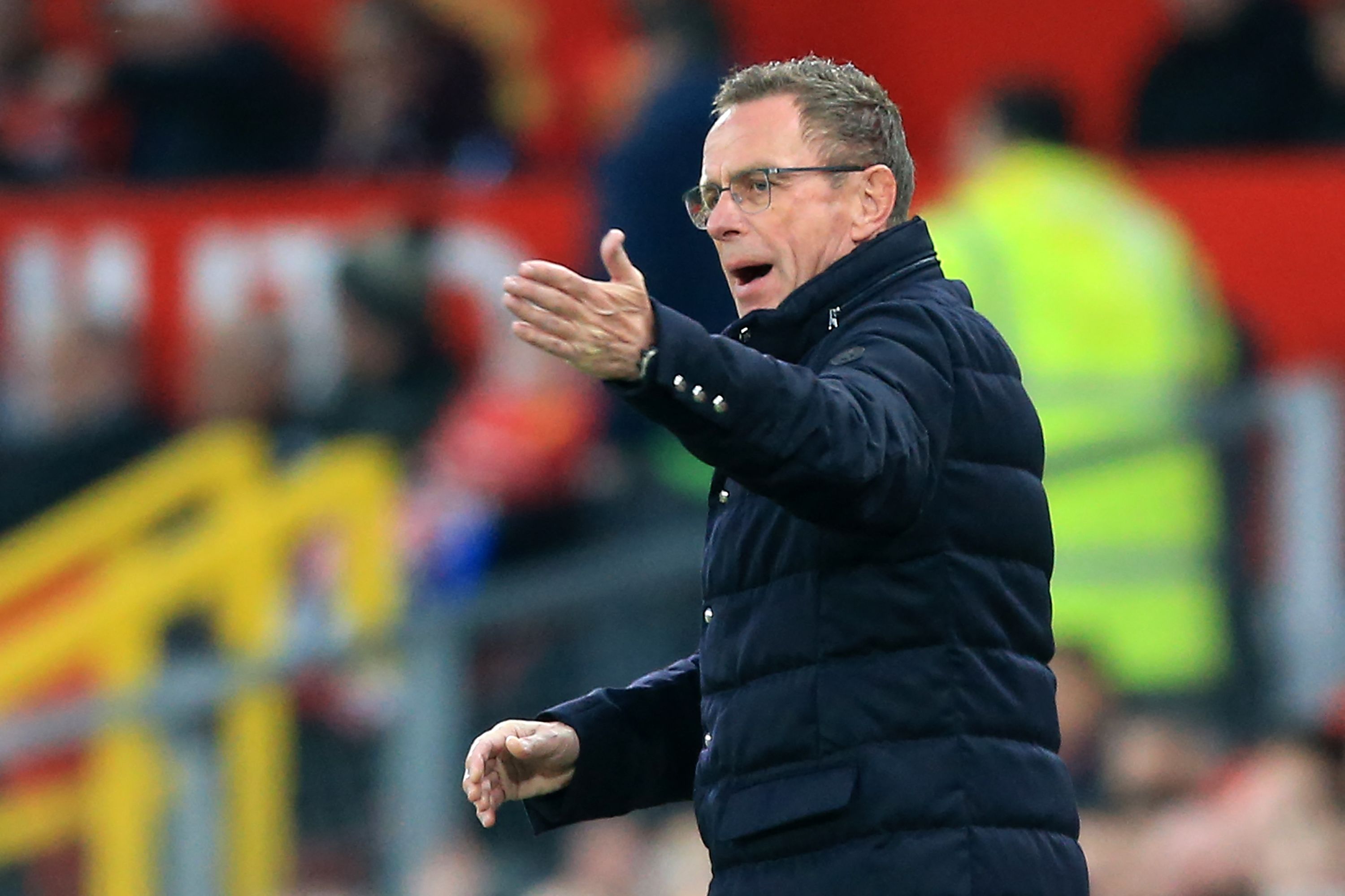Pelatih interim Manchester United Ralf Rangnick