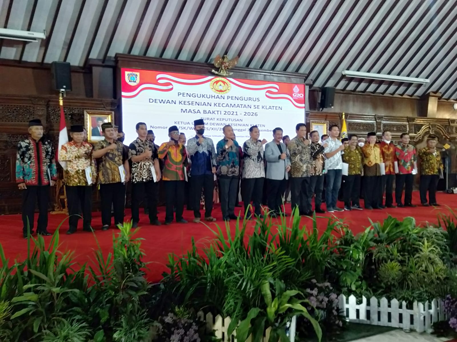  Pengurus Dewan Kesenian Kecamatan se-Kabupaten Klaten Dikukuhkan
