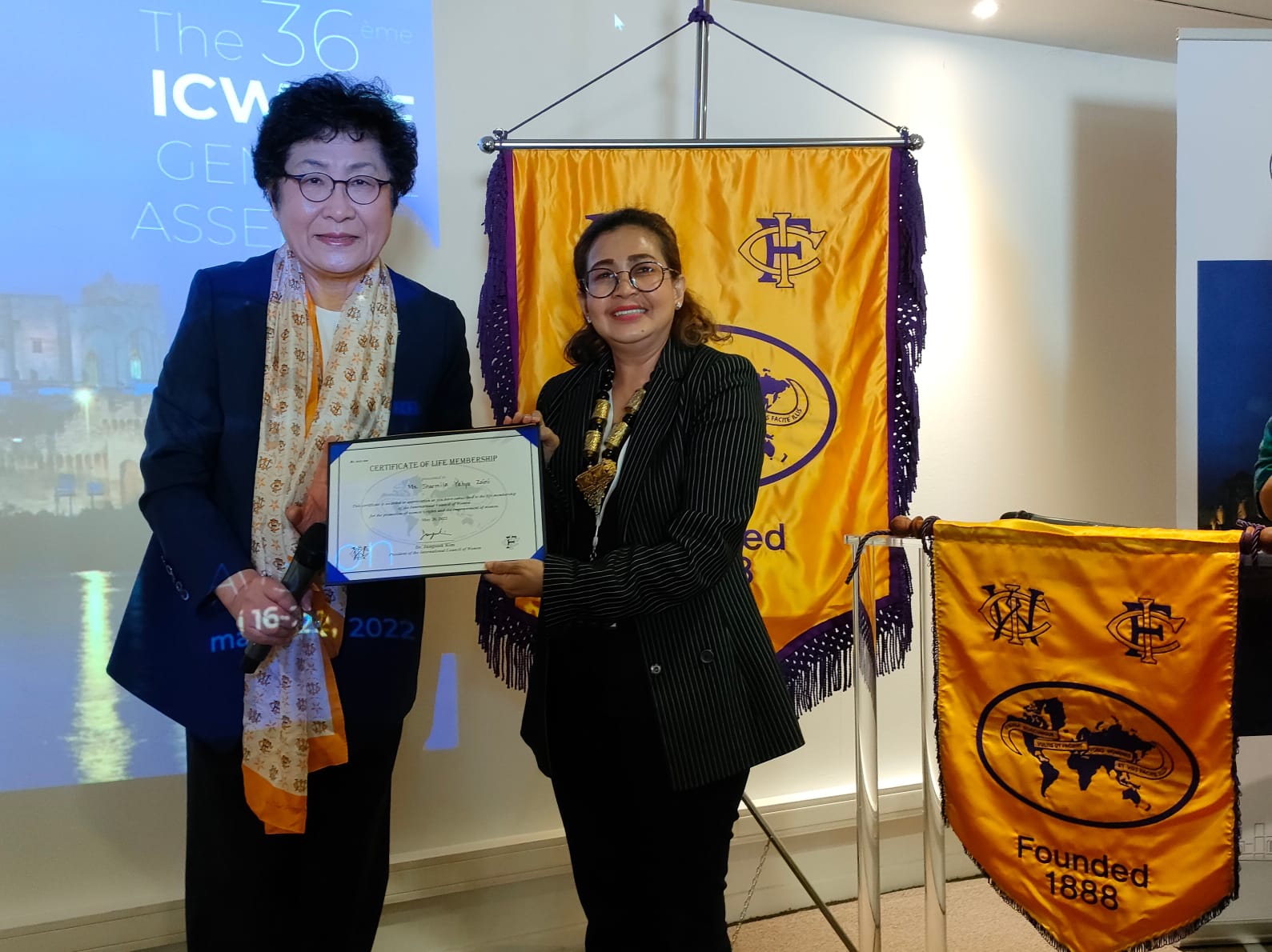 Ketua Umum Inkowapi Terpilih Jadi Life Membership  The International Council of Women