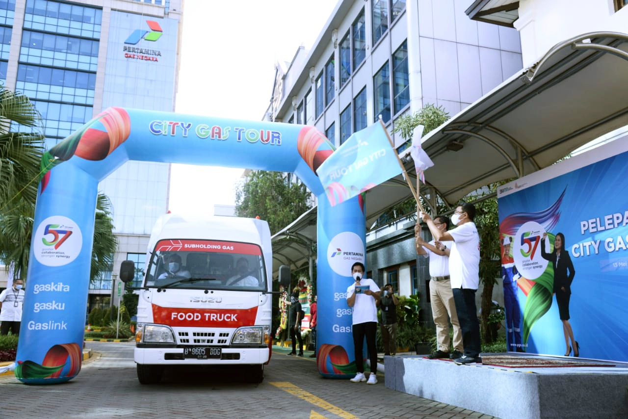 Acara peluncuran City Gas Tour ini dilepas Fadjar Harianto Widodo, Direktur Keuangan dan Manajemen Risiko,