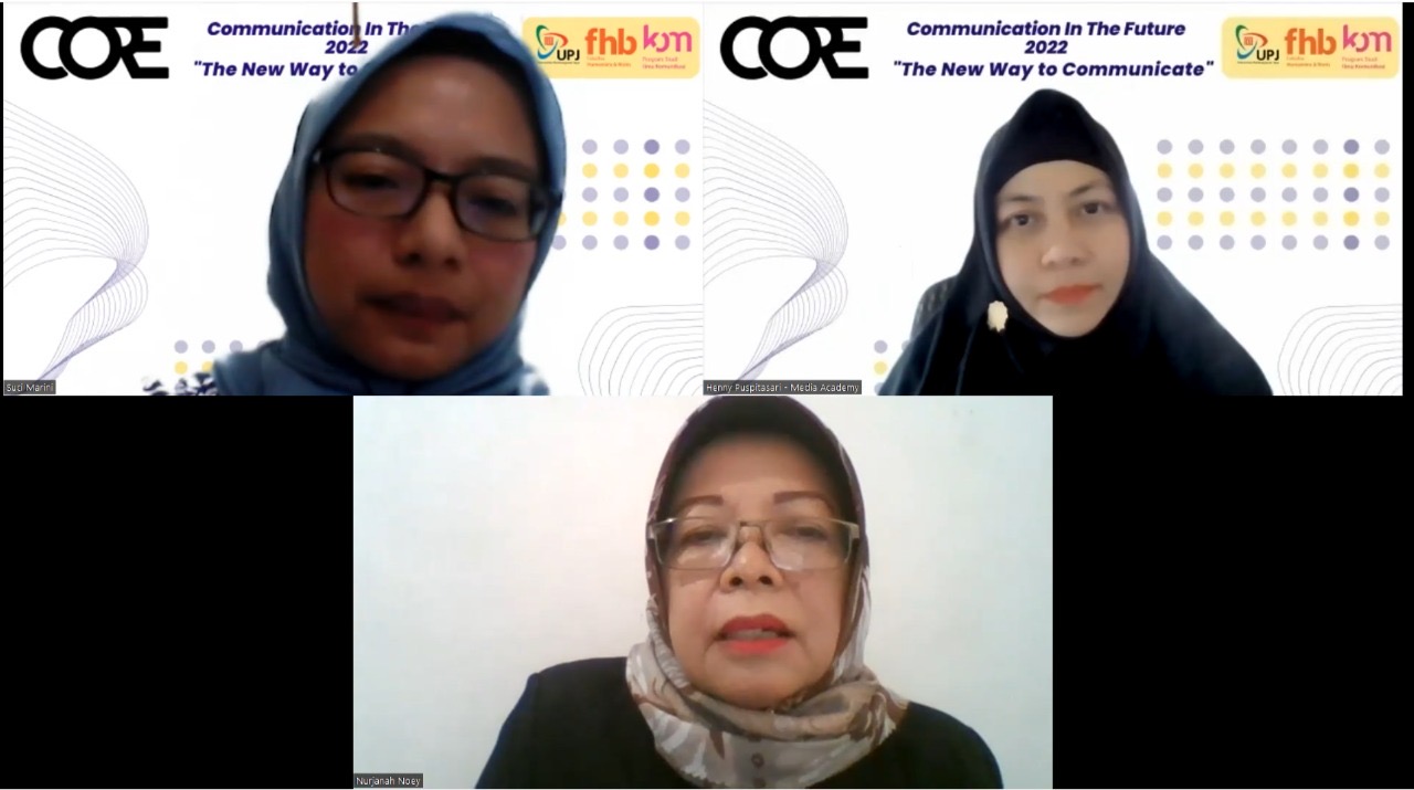  Acara CORE UPJ 2022 yang diselenggarakan Program Studi Ilmu Komunikasi Universitas Pembangunan Jaya (UPJ). 