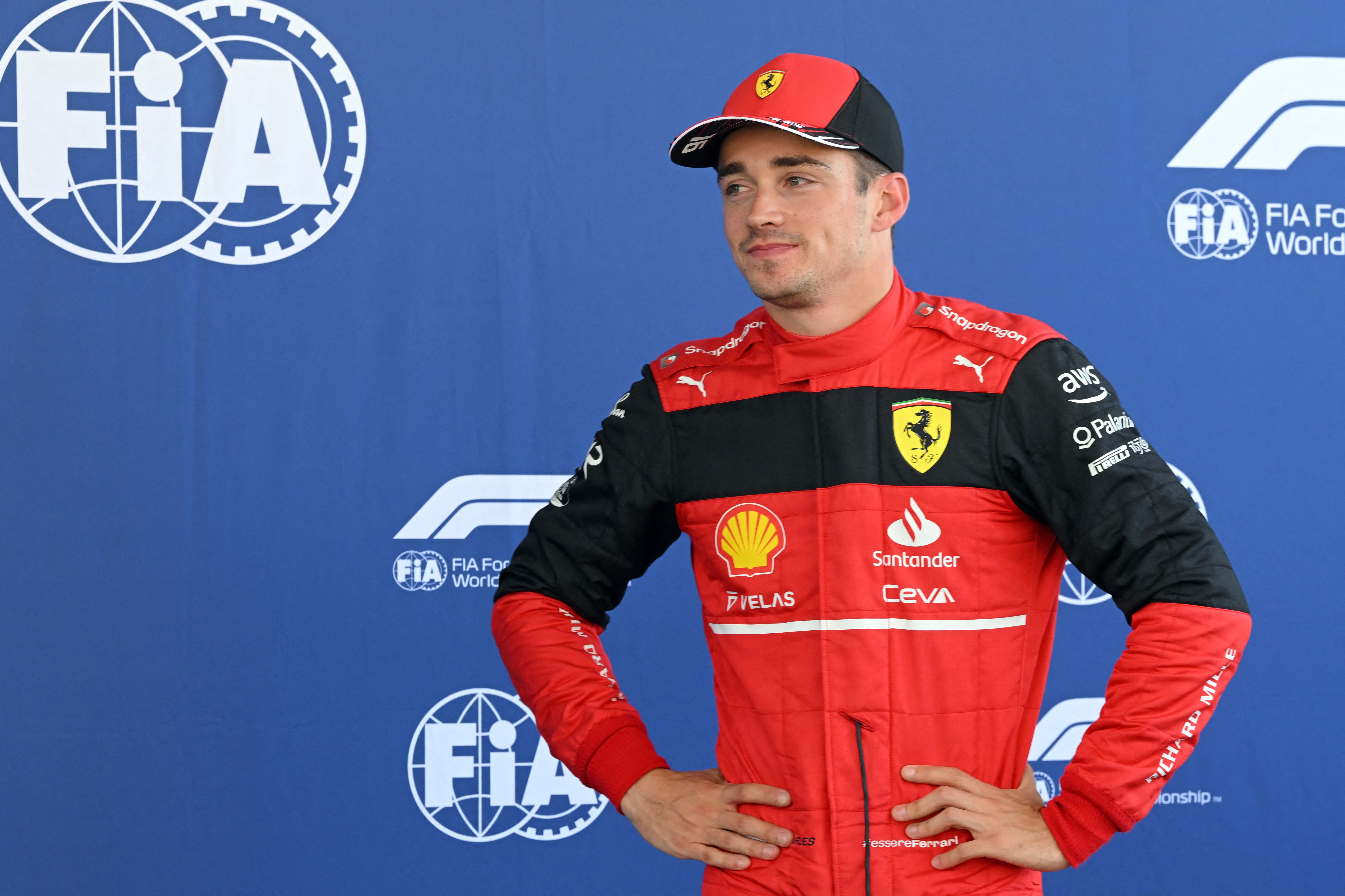 Pembalap ferrari Charles Leclerc