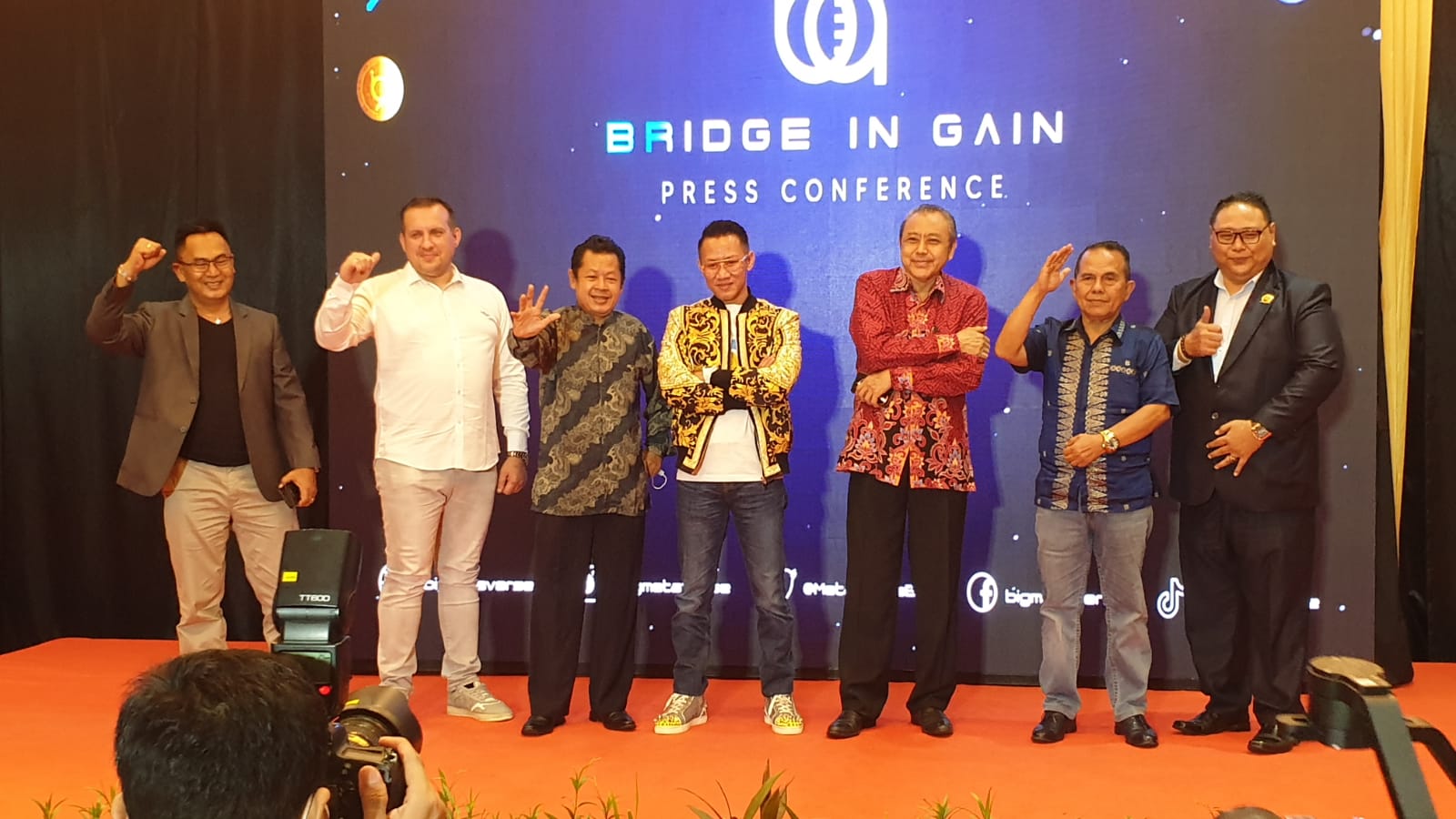 PT Benua Integrasi Global (BIG) meluncurkan video game bertema metaverse, Bridge In Gain, di Istana Ballroom Hotel Sari Pasific Jakarta, Sen
