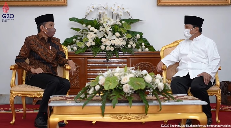 Presiden Joko Widodo dan Menhan Prabowo Subianto