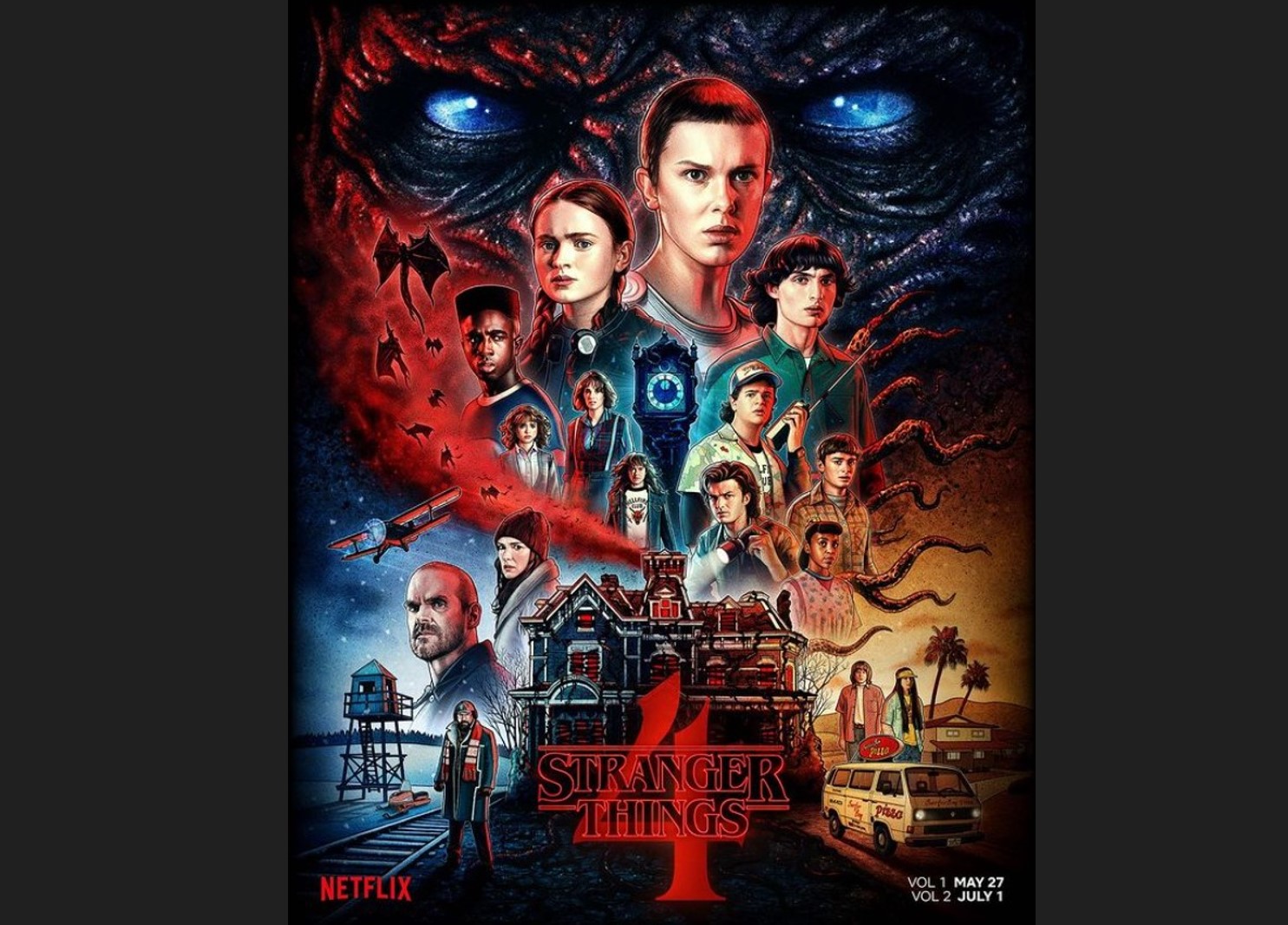 Poster serial Stranger Things 4