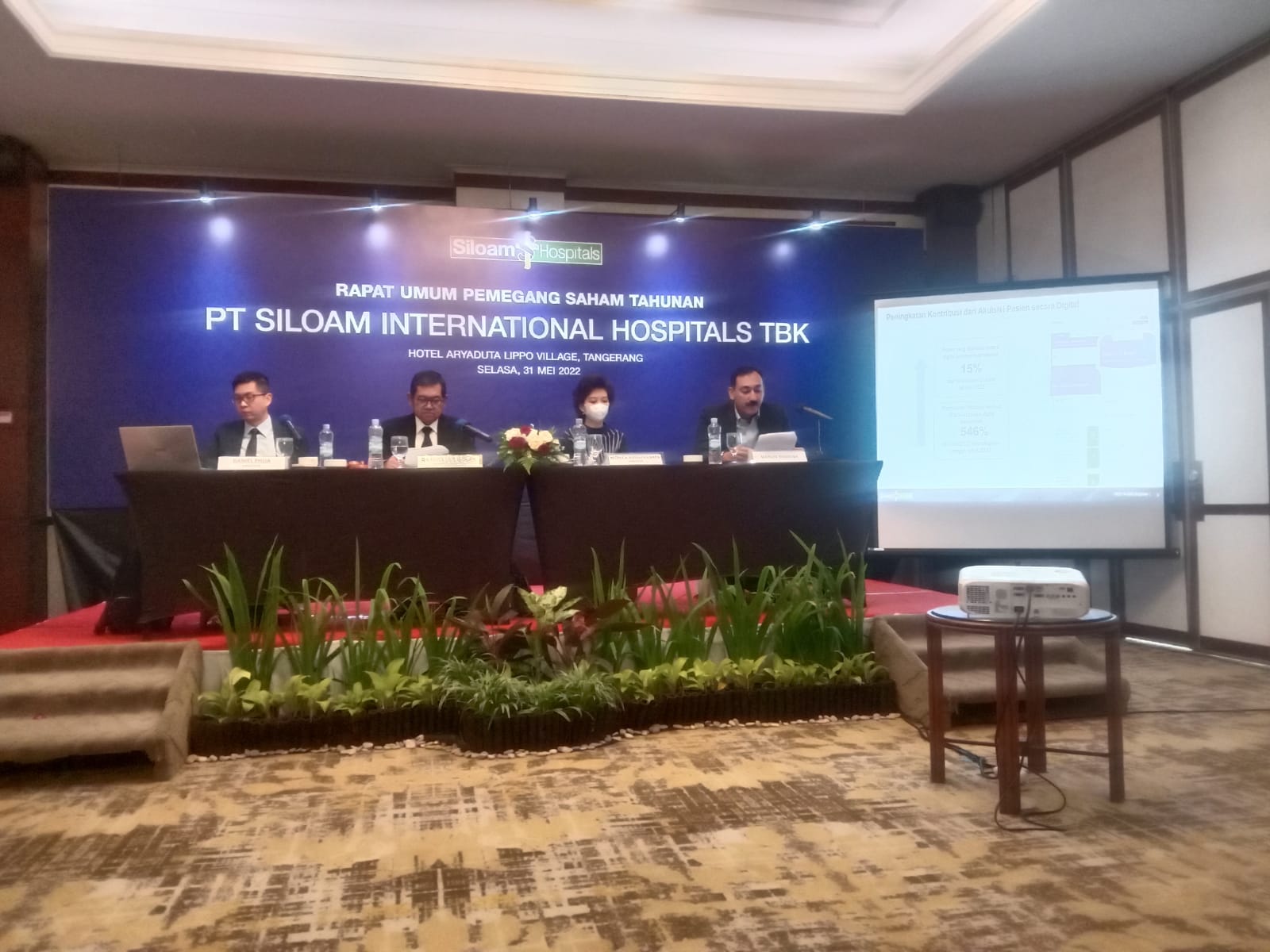Pimpinan Manajemen Siloam Hospitals pada RUPS Tahunan 2022.