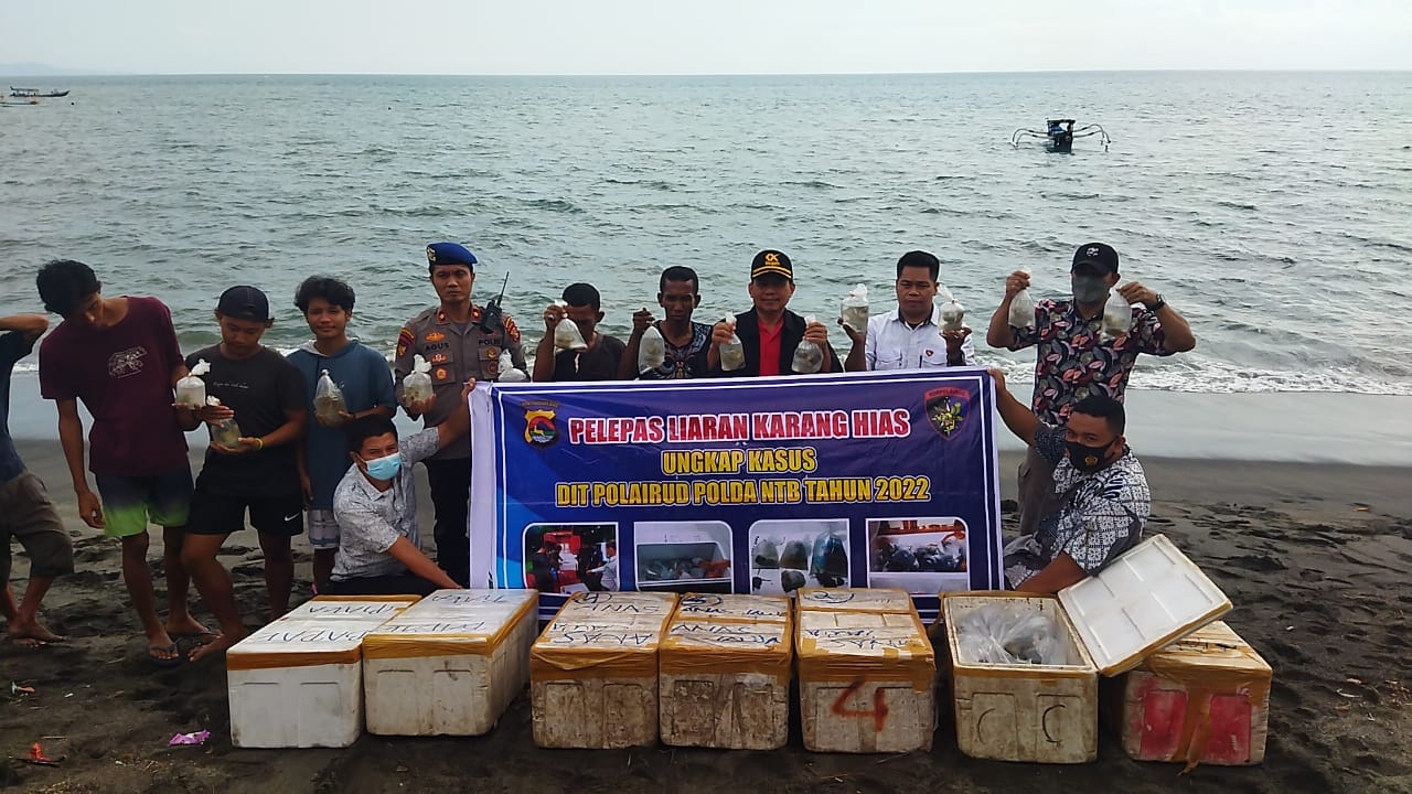 Petugas KKP dan Polda NTB menggagalkan penyelundupan karang hias